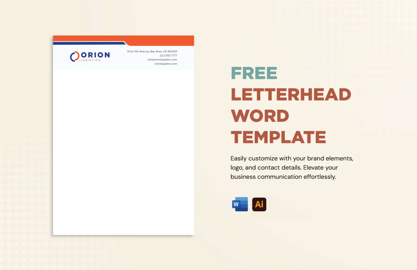 Free Letterhead Templates in Illustrator to Download