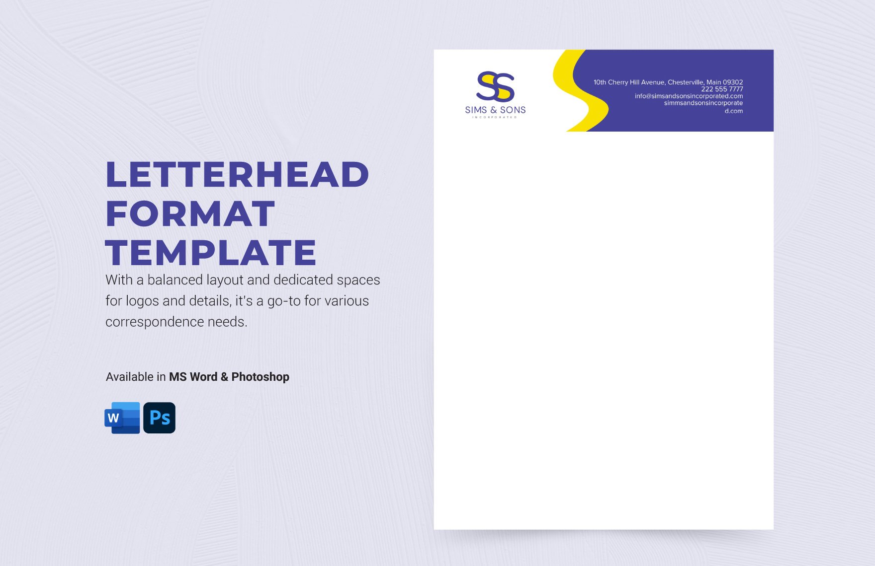 Letterhead Format Template