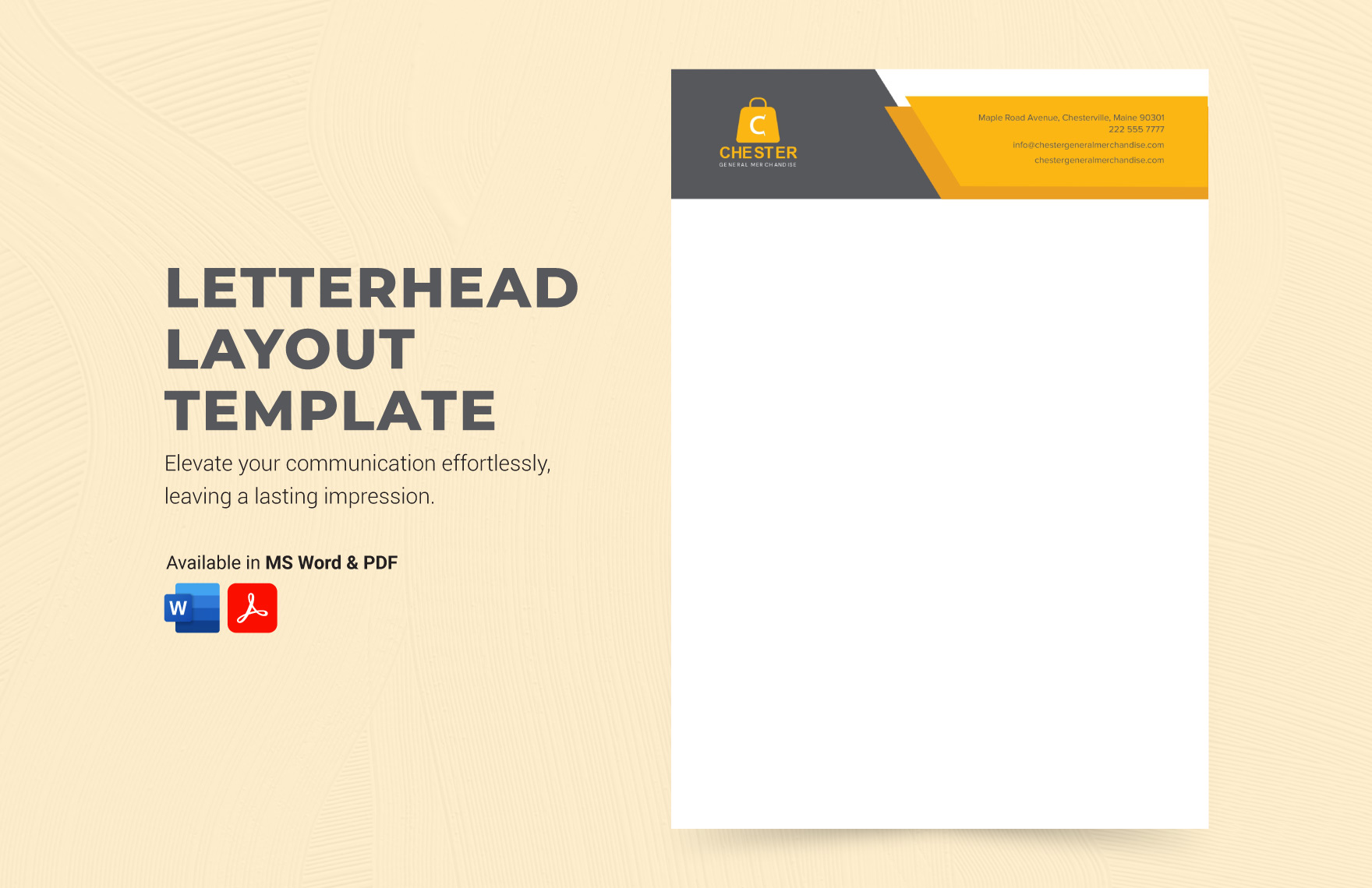 Letterhead Layout Template