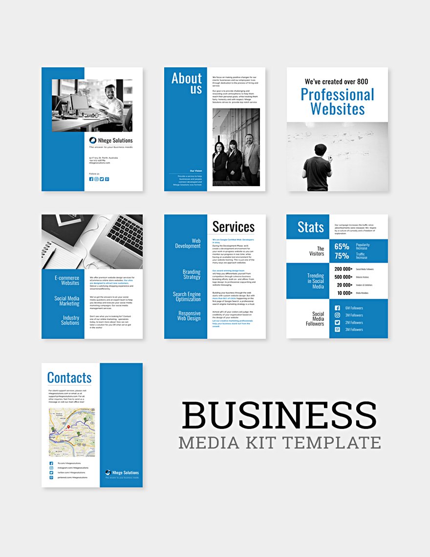 Business Media Kit Template