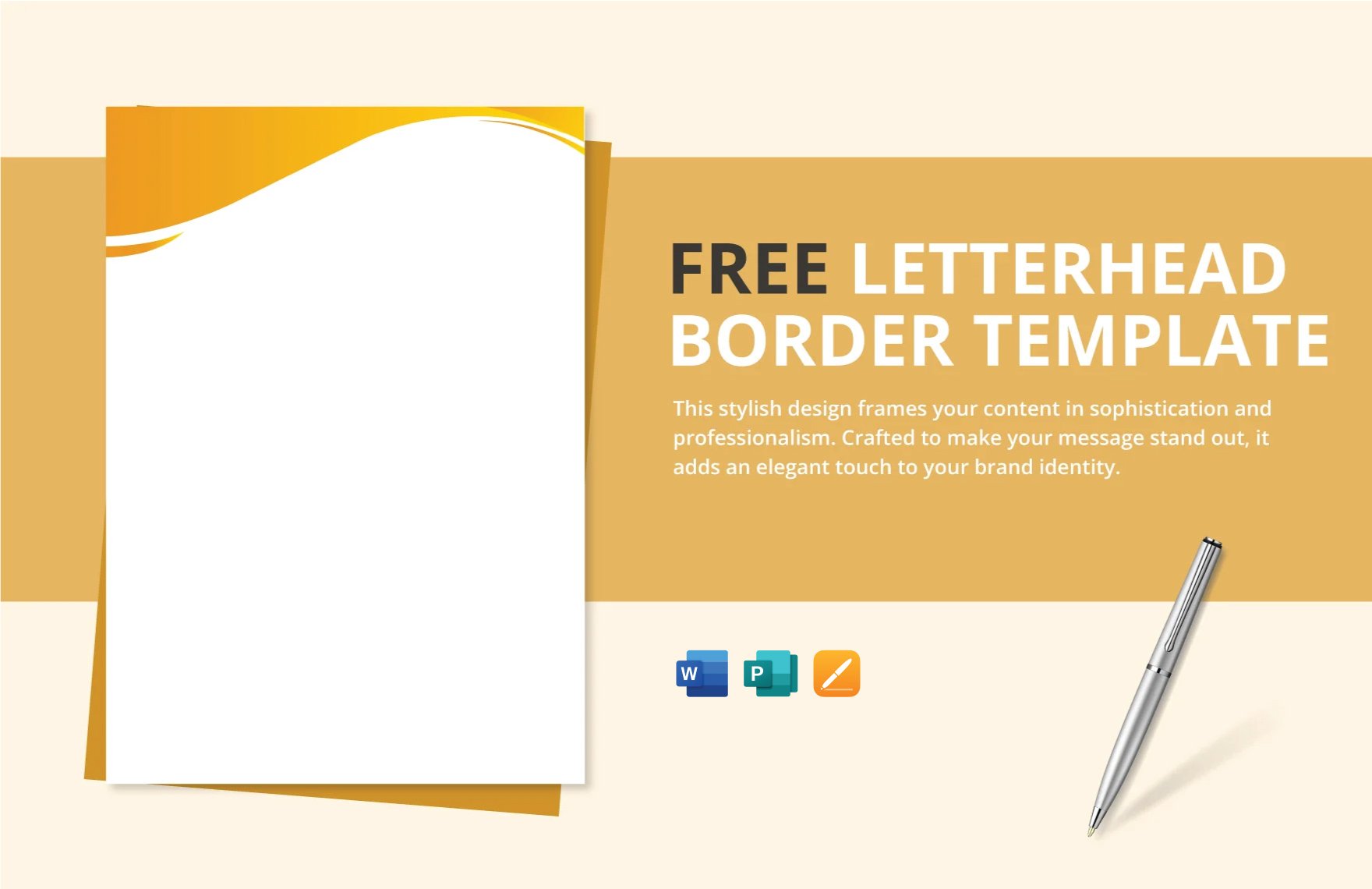 Free Letterhead Border Template in Word, PDF, Apple Pages, Publisher