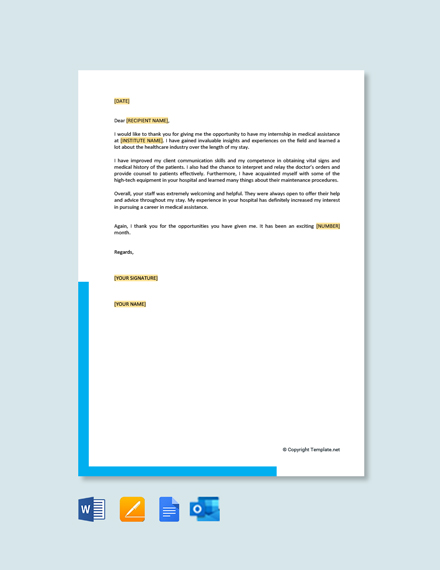 Free Thank You Letter For Medical Laboratory Technician Template ...