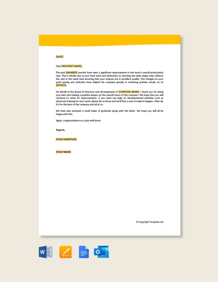 Free Closing Business Letters to Employees Template - Google Docs, Word ...