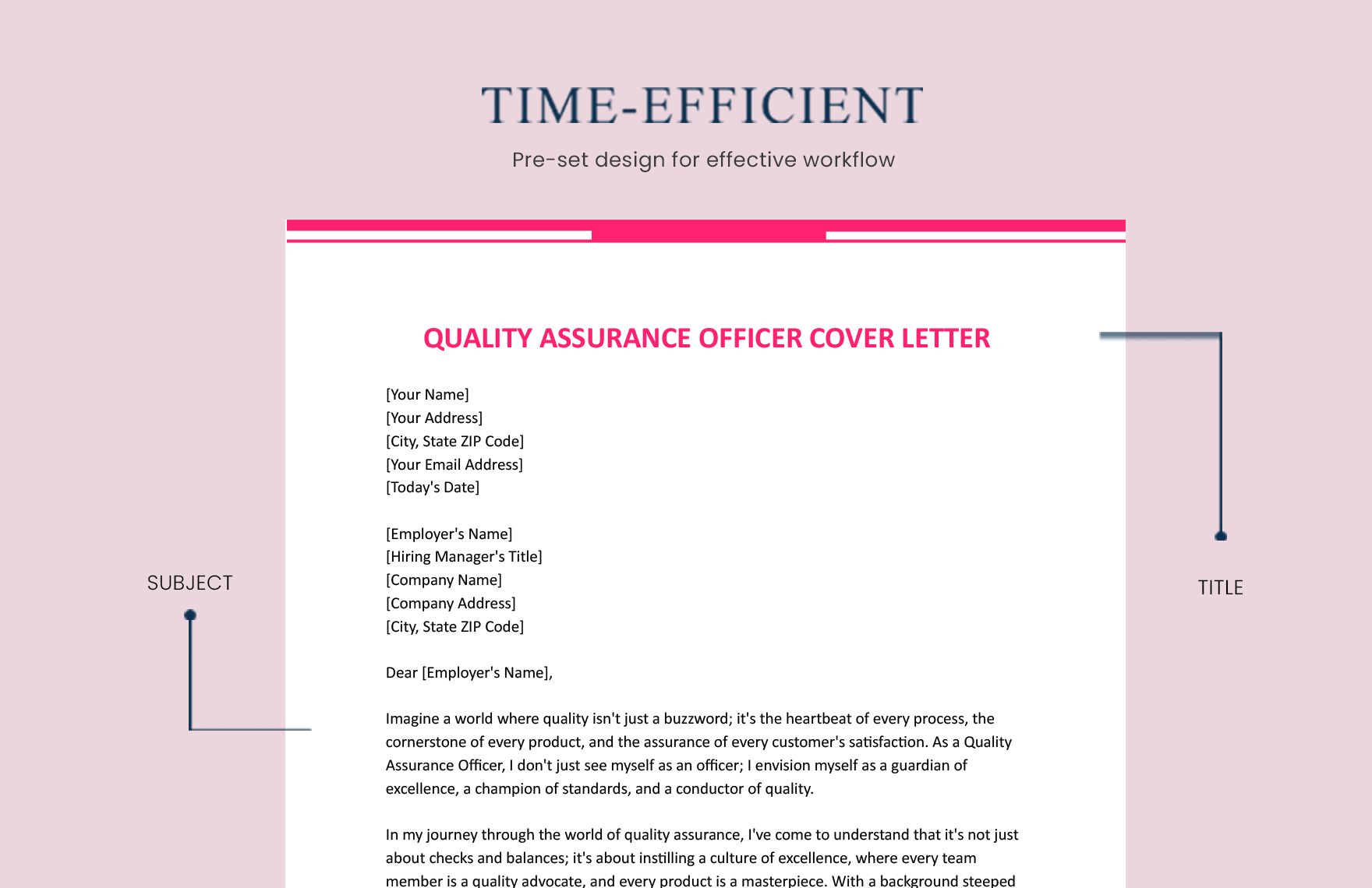 Quality Assurance Officer Cover Letter