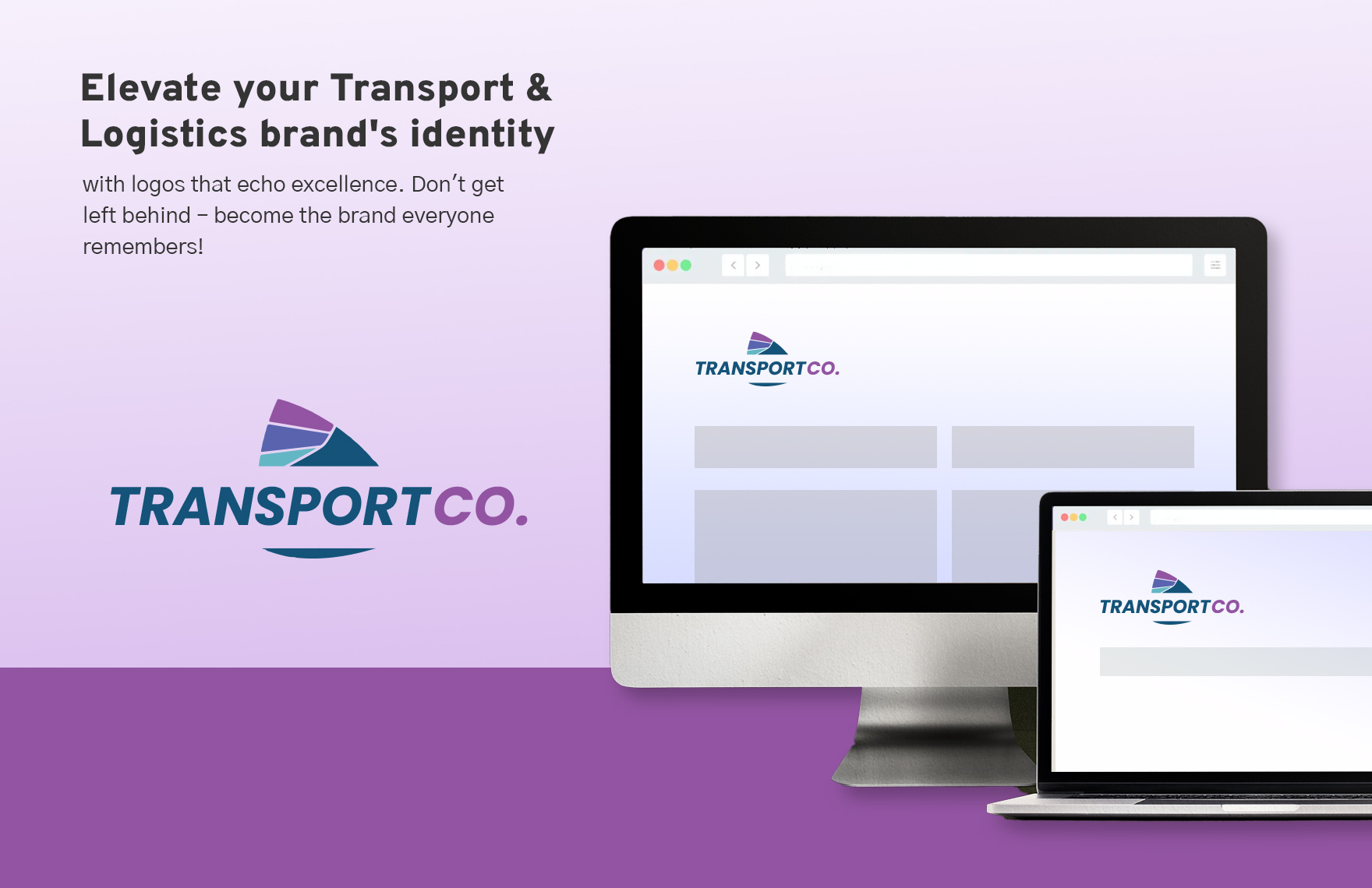 Transport and Logistics Express Delivery Logo Design Template