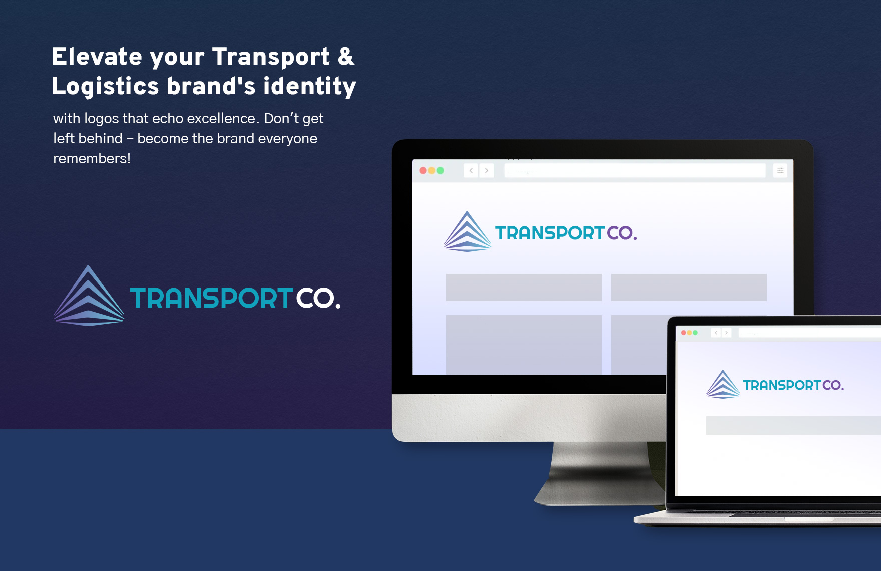 Transport and Logistics Tech-Driven Transportation Logo Template