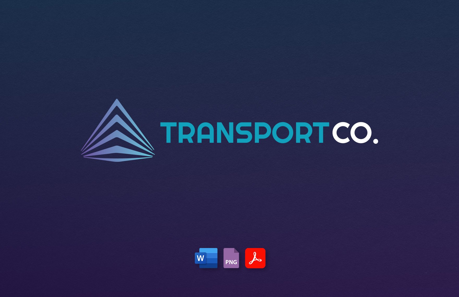 Free Transport and Logistics Tech-Driven Transportation Logo Template