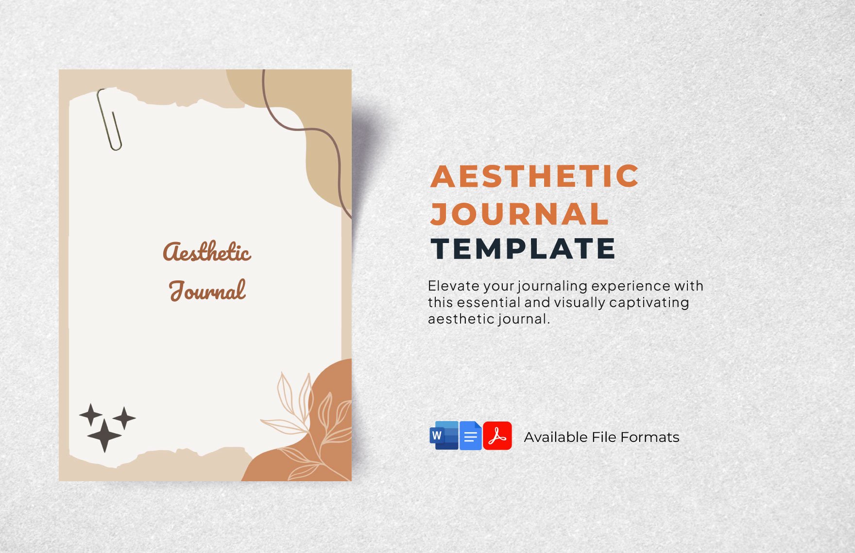 CAesthetic Journal Template in Word, Google Docs, PDF, Apple Pages
