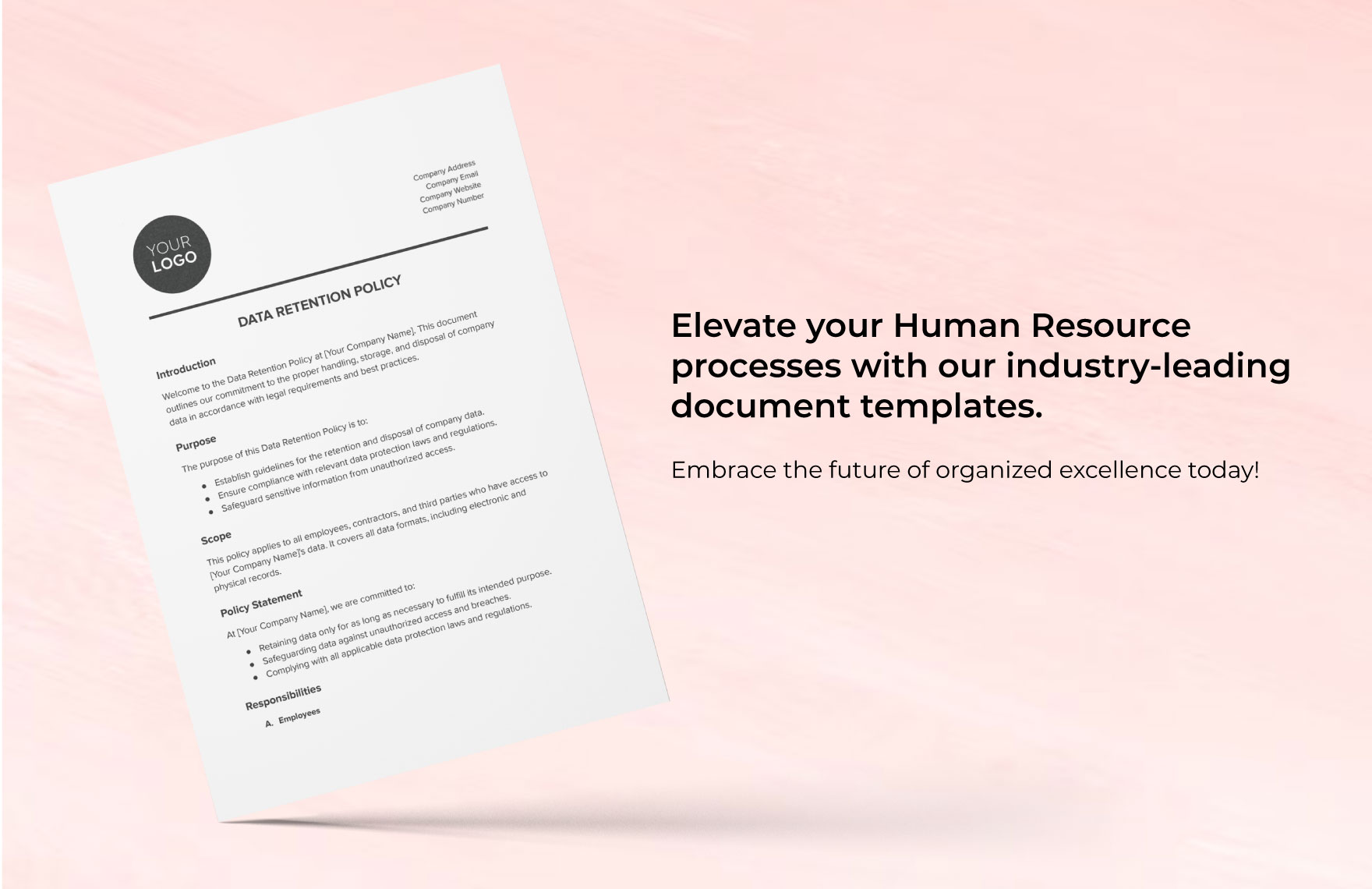 Data Retention Policy HR Template