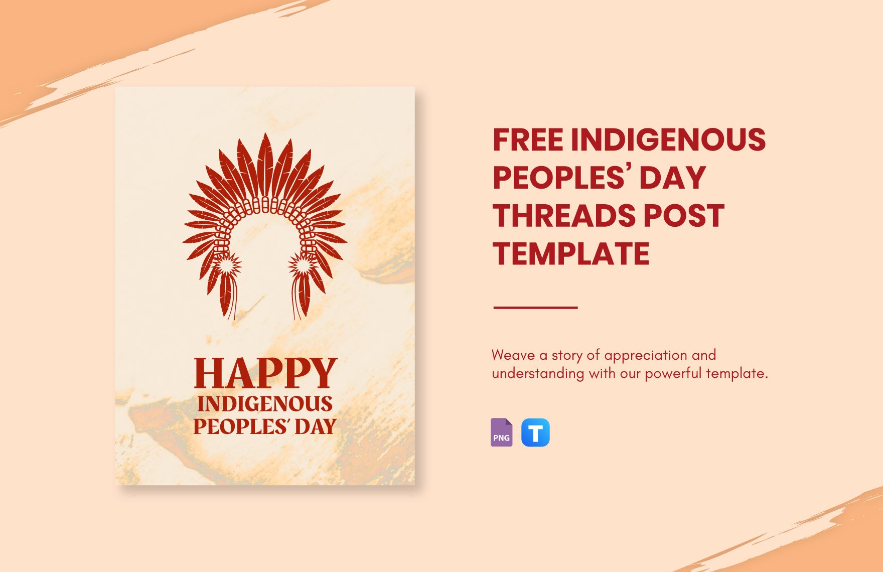 Free Indigenous Peoples' Day Threads Post Template