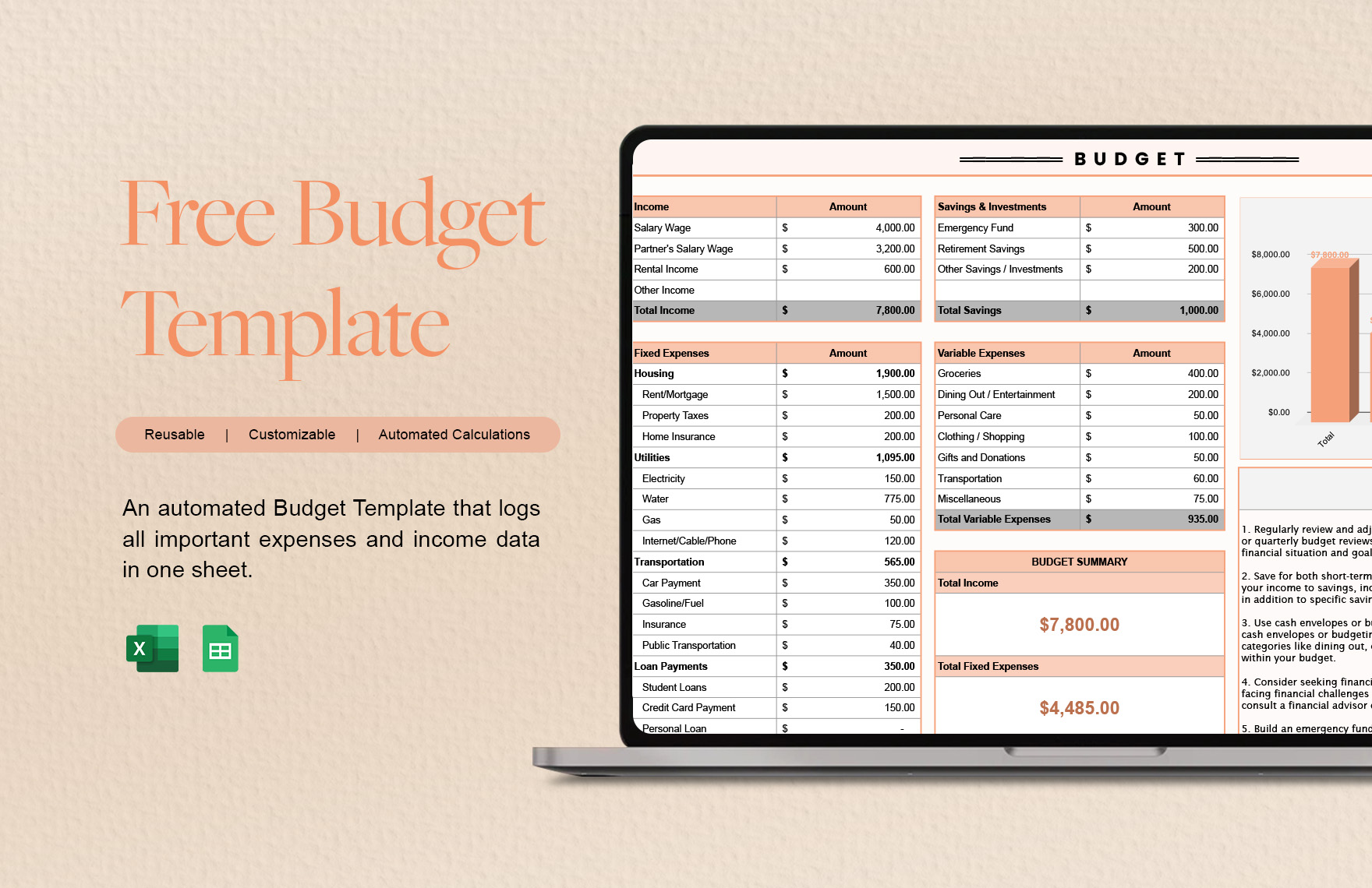 Free Budget Template