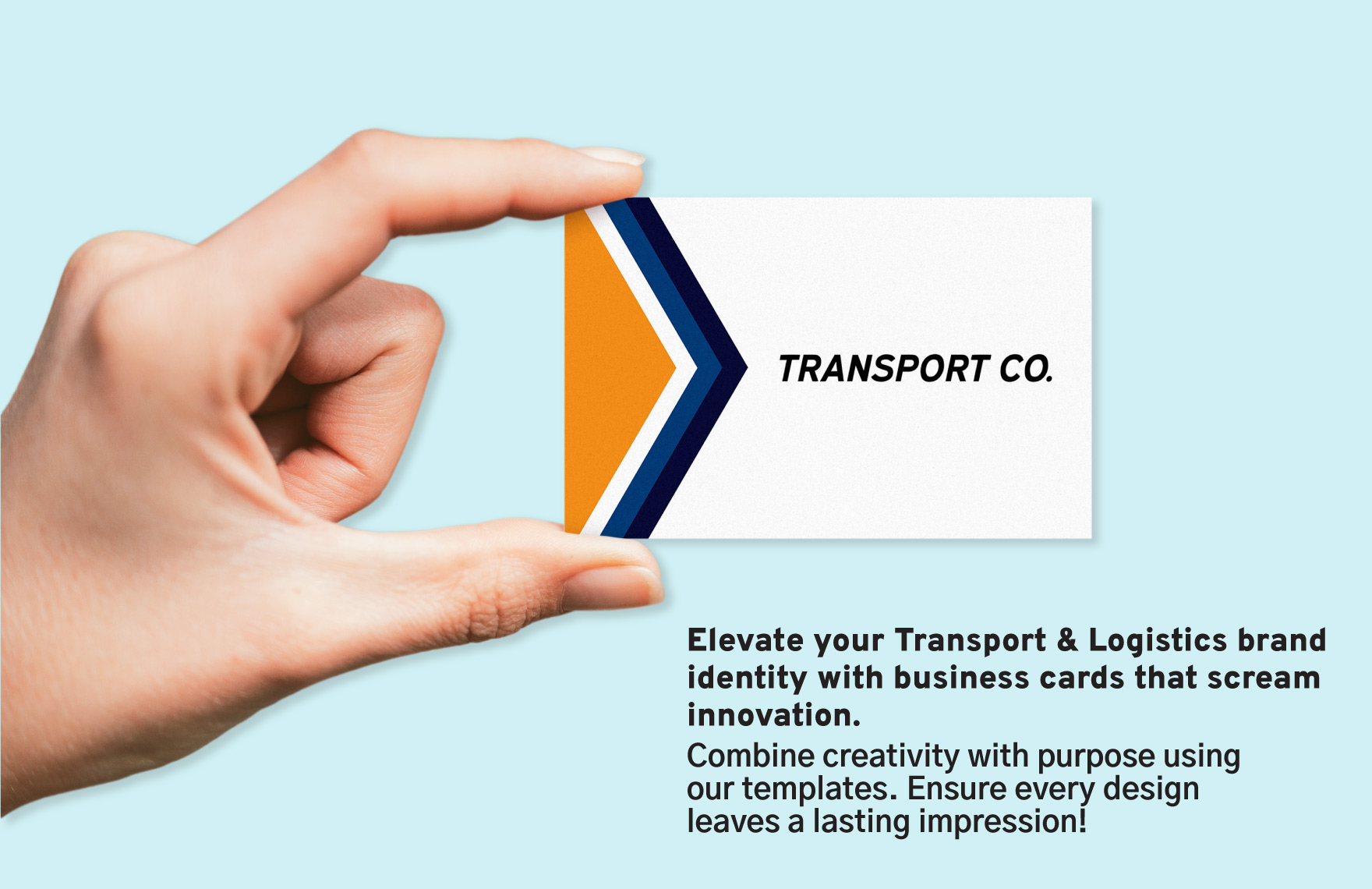 Transport and Logistics Freight Broker Business Card Design Template
