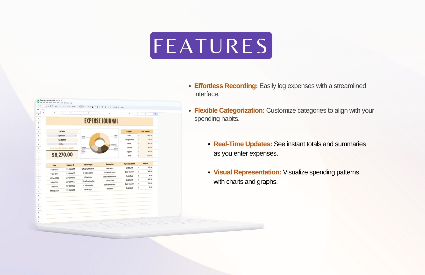 Expense Journal Template