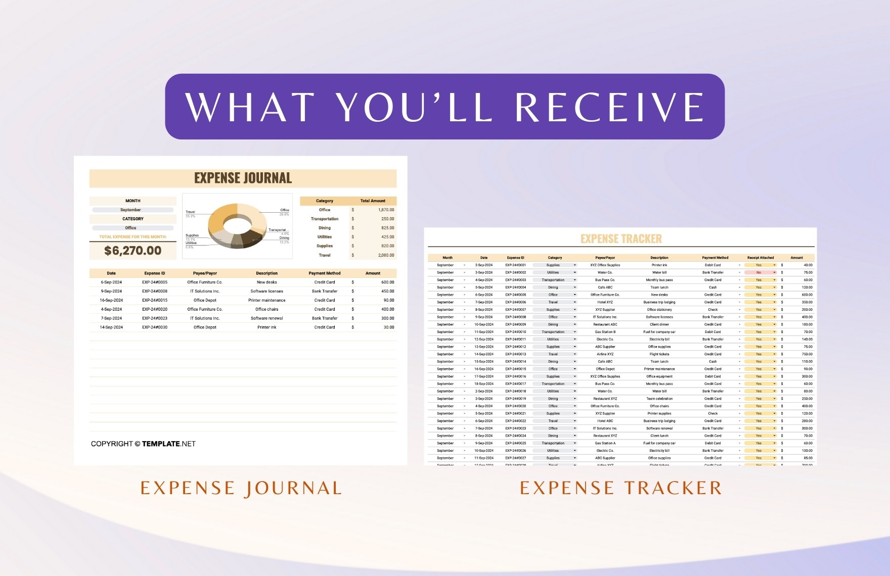 Expense Journal Template