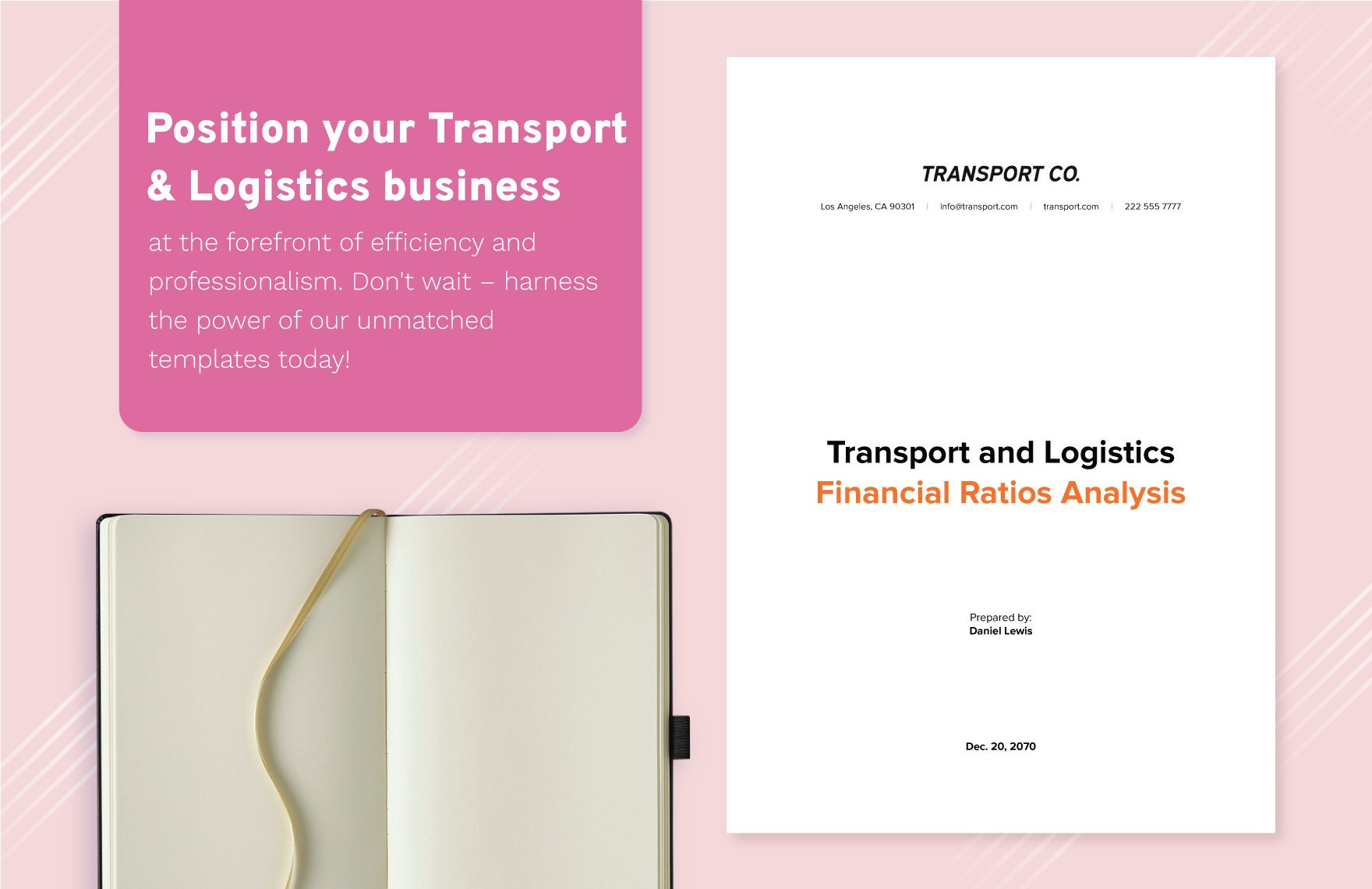 Transport and Logistics Financial Ratios Analysis Template