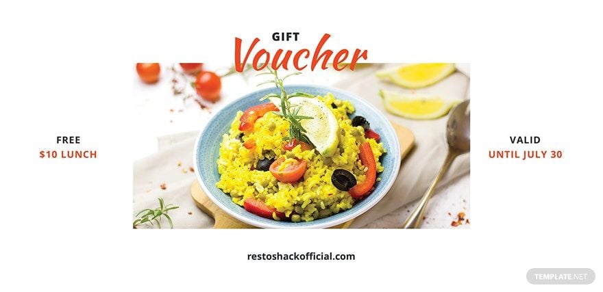 Free Lunch Gift Voucher Template