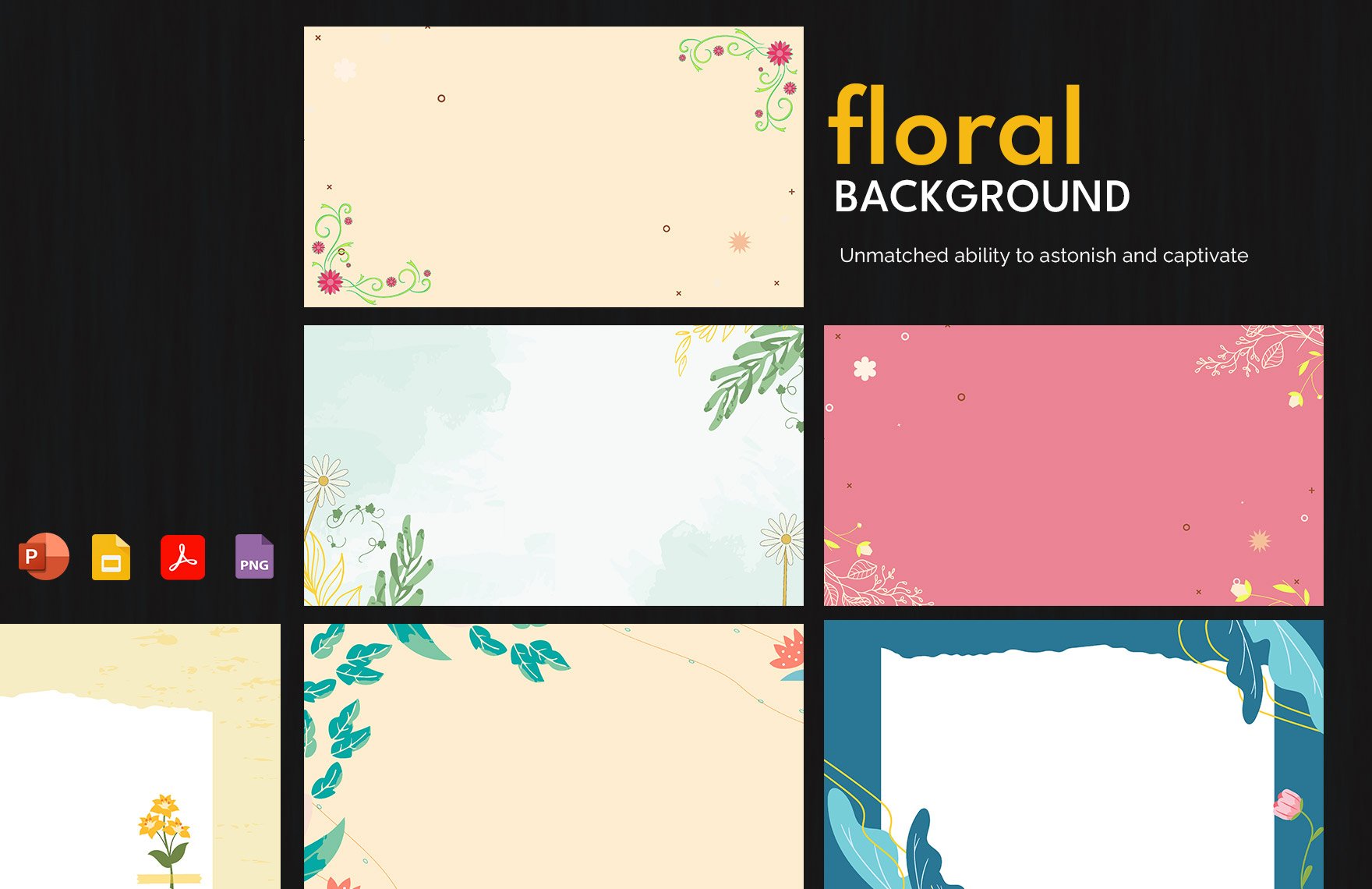 Floral Background  Template