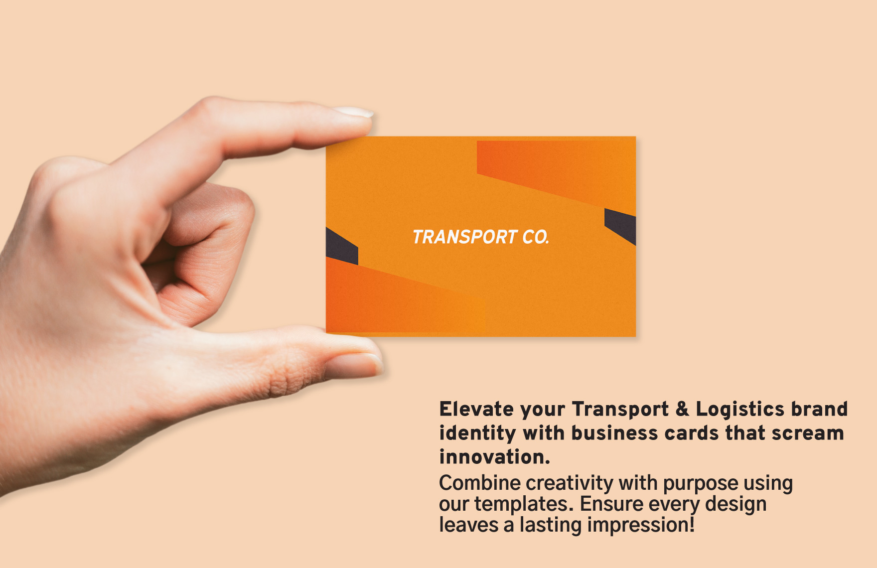 Transport and Logistics Supply Chain Consultant Business Card Template
