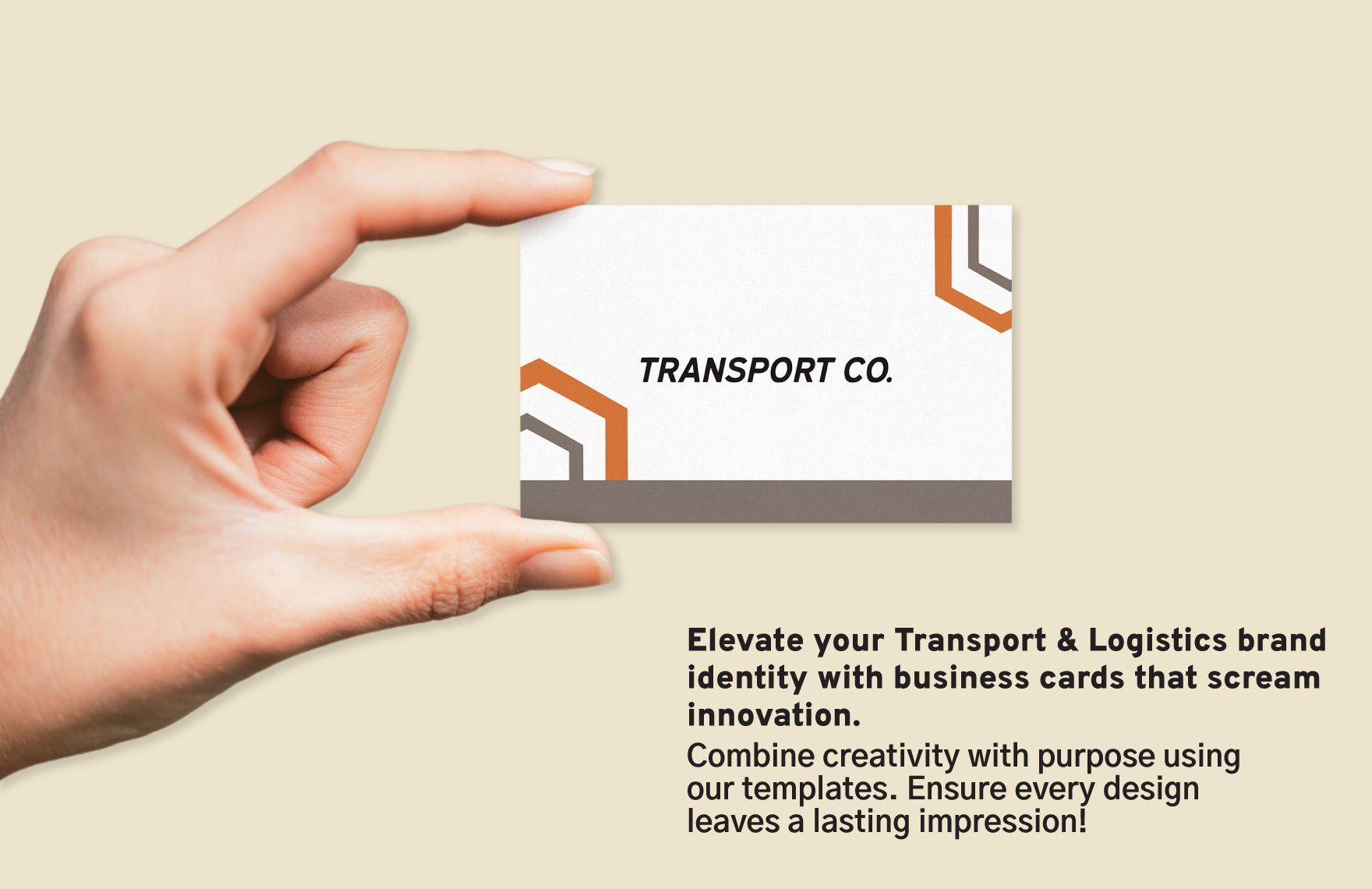 Transport and Logistics Warehouse Manager Business Card Template