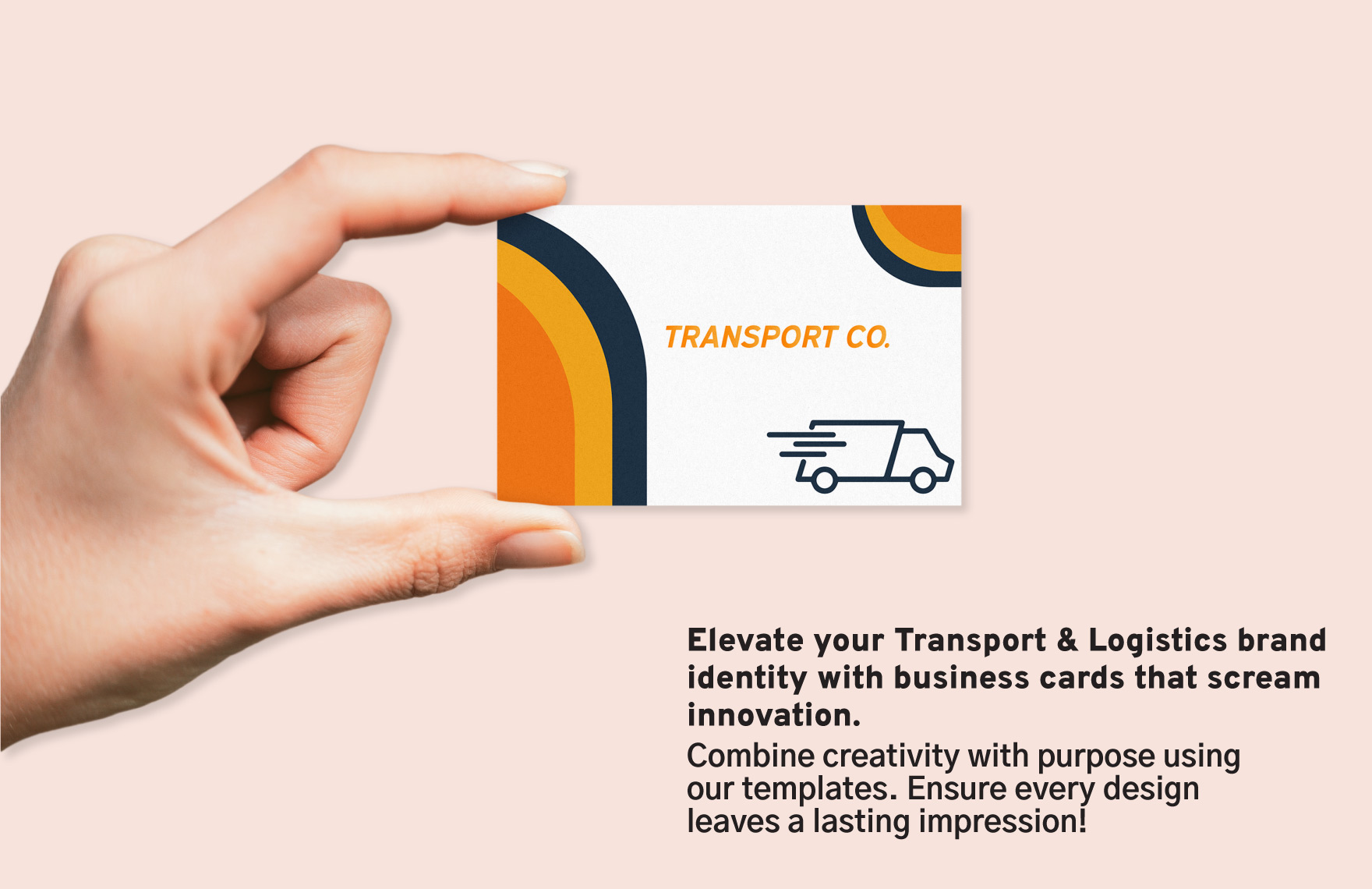 Transport and Logistics Customizable Business Card Template