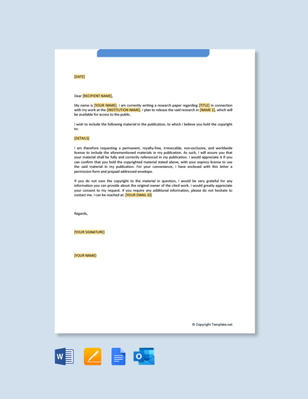 Free Asking For Permission Letter Template - Google Docs, Word ...