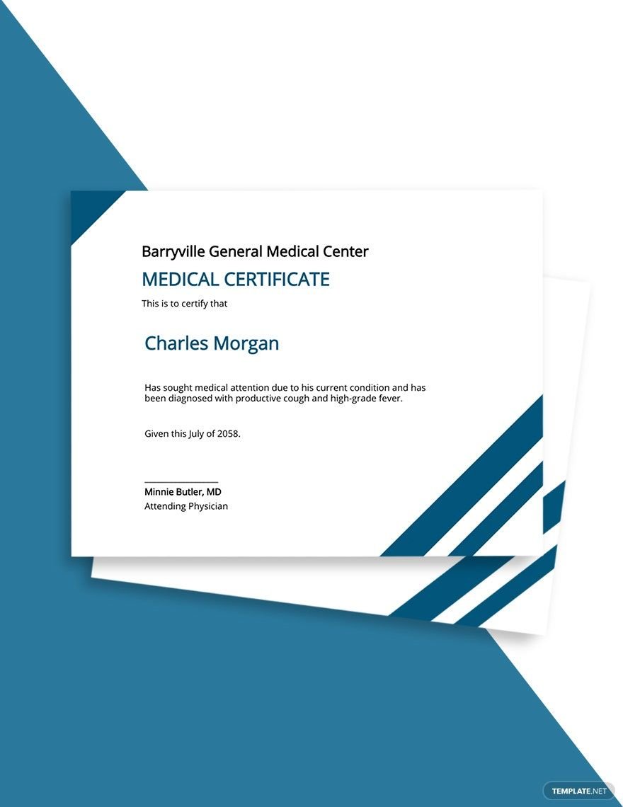 Medical Certificate Letter From Doctor