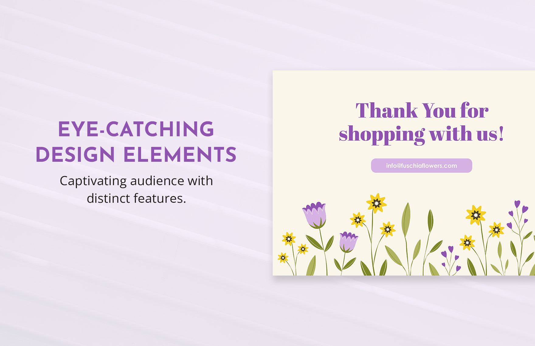 Floral Card Template