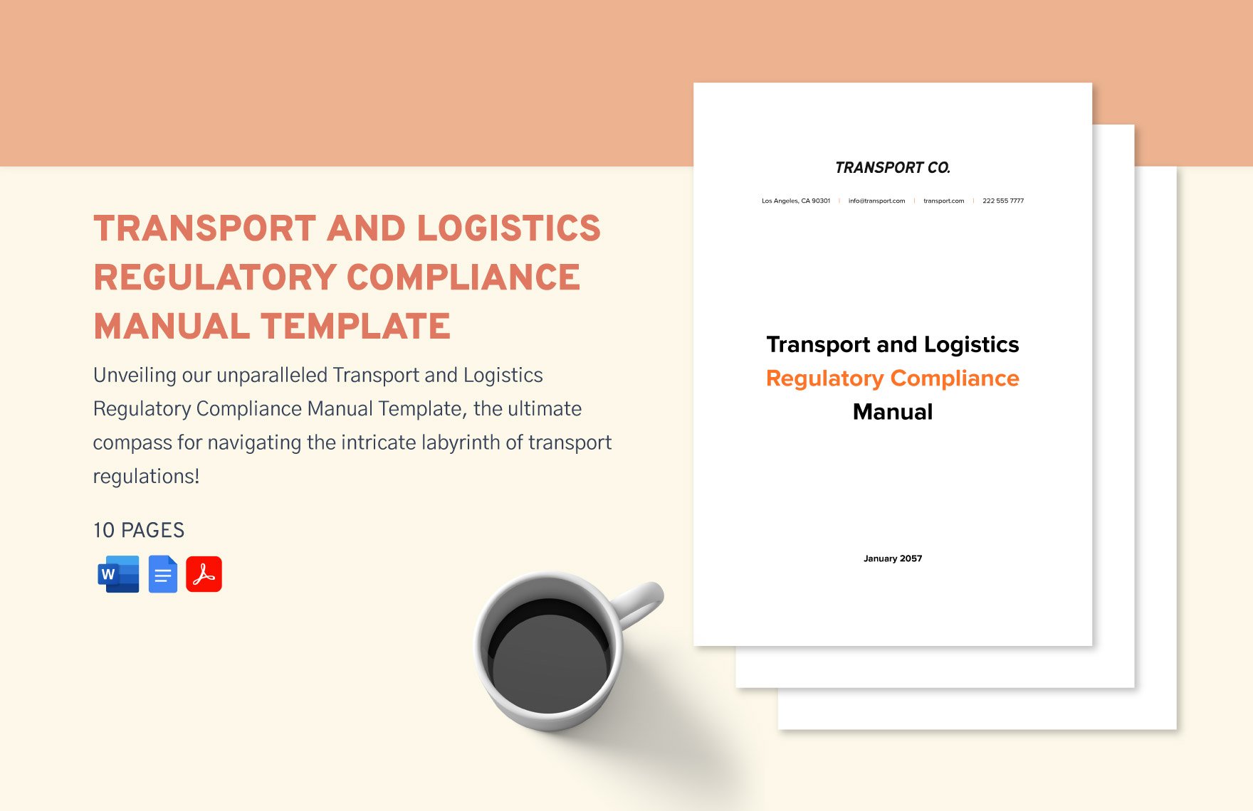 Transport and Logistics Regulatory Compliance Manual Template