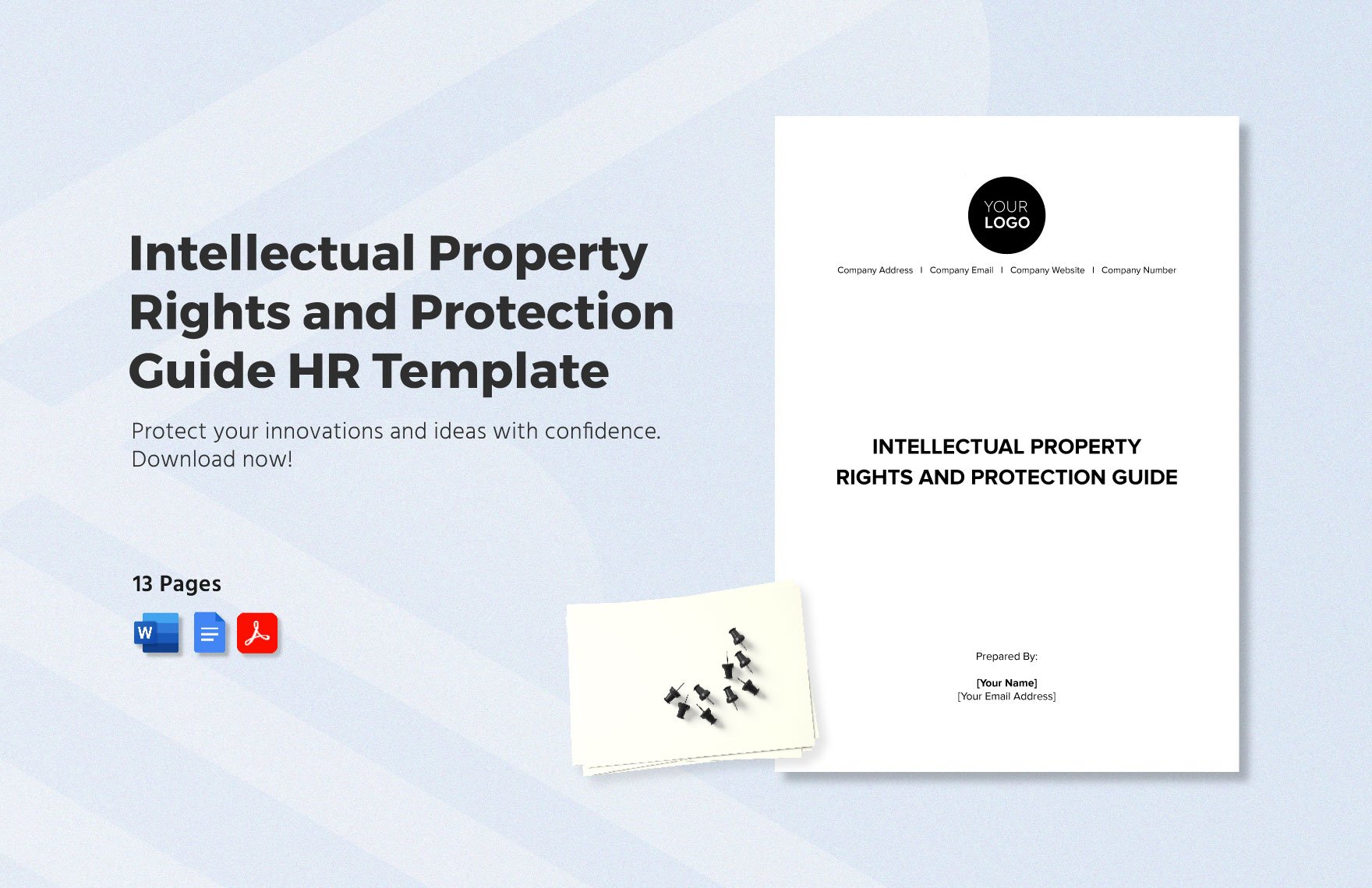 Intellectual Property Rights and Protection Guide HR Template in Word, Google Docs, PDF