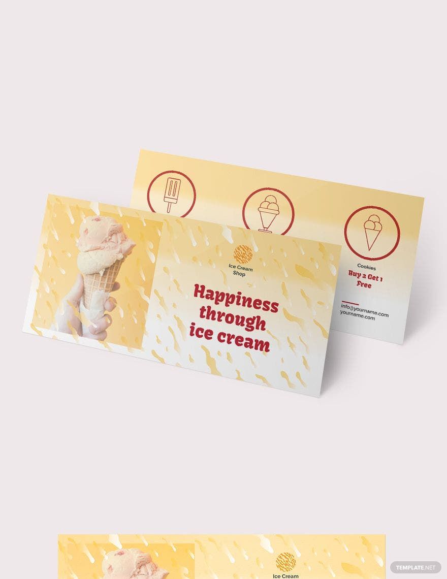 Printable Ice Cream Coupon Template