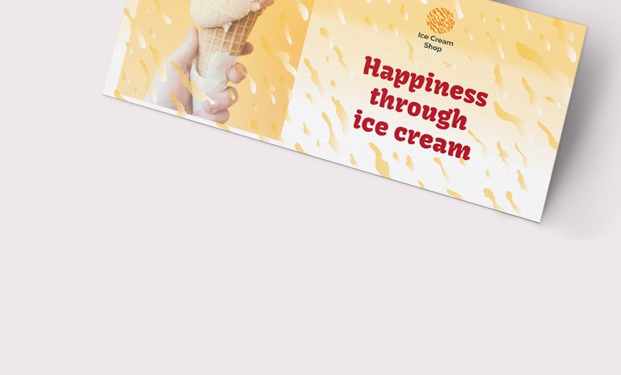 Ice Cream Coupon Template