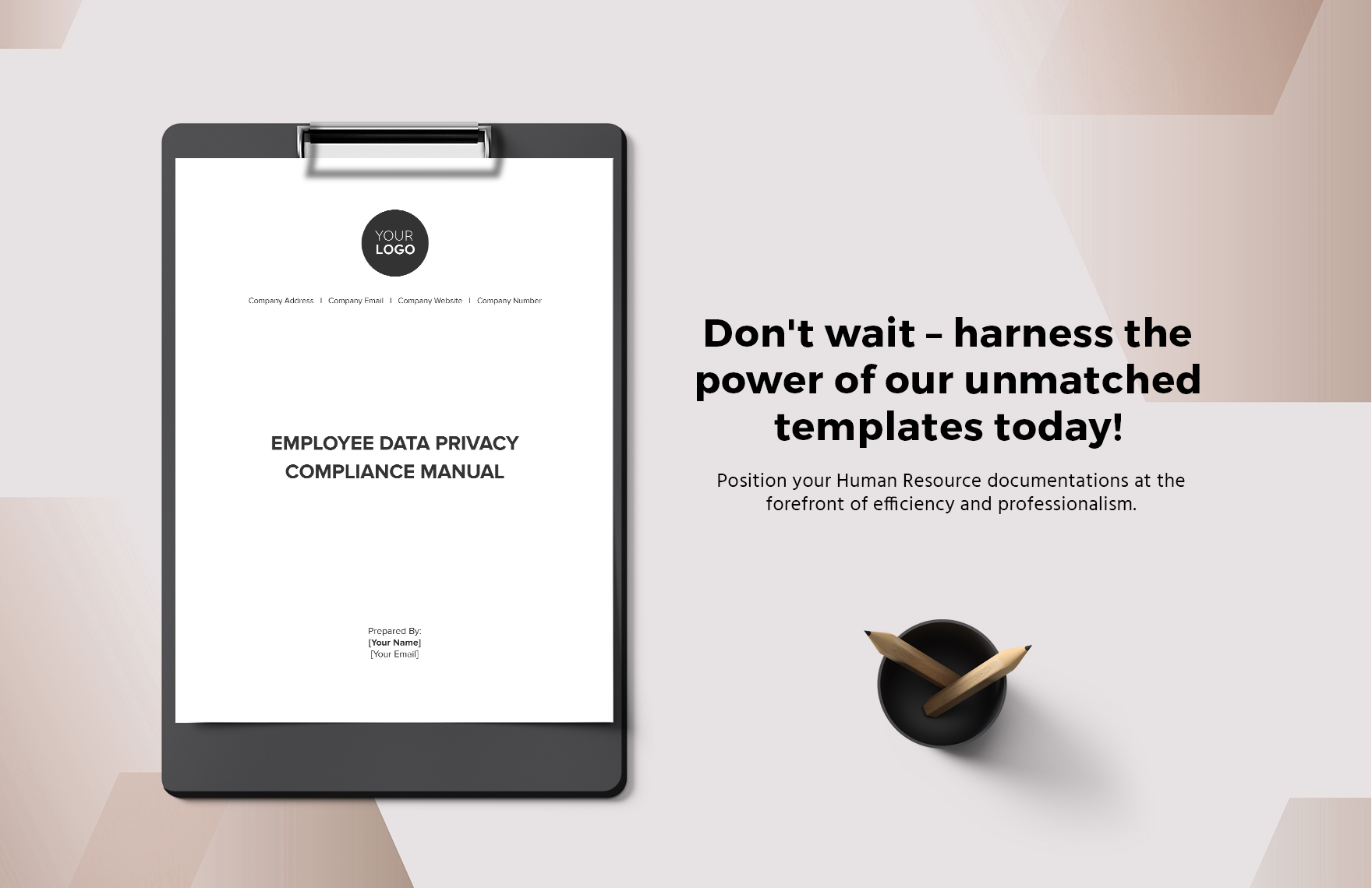 Employee Data Privacy Compliance Manual HR Template