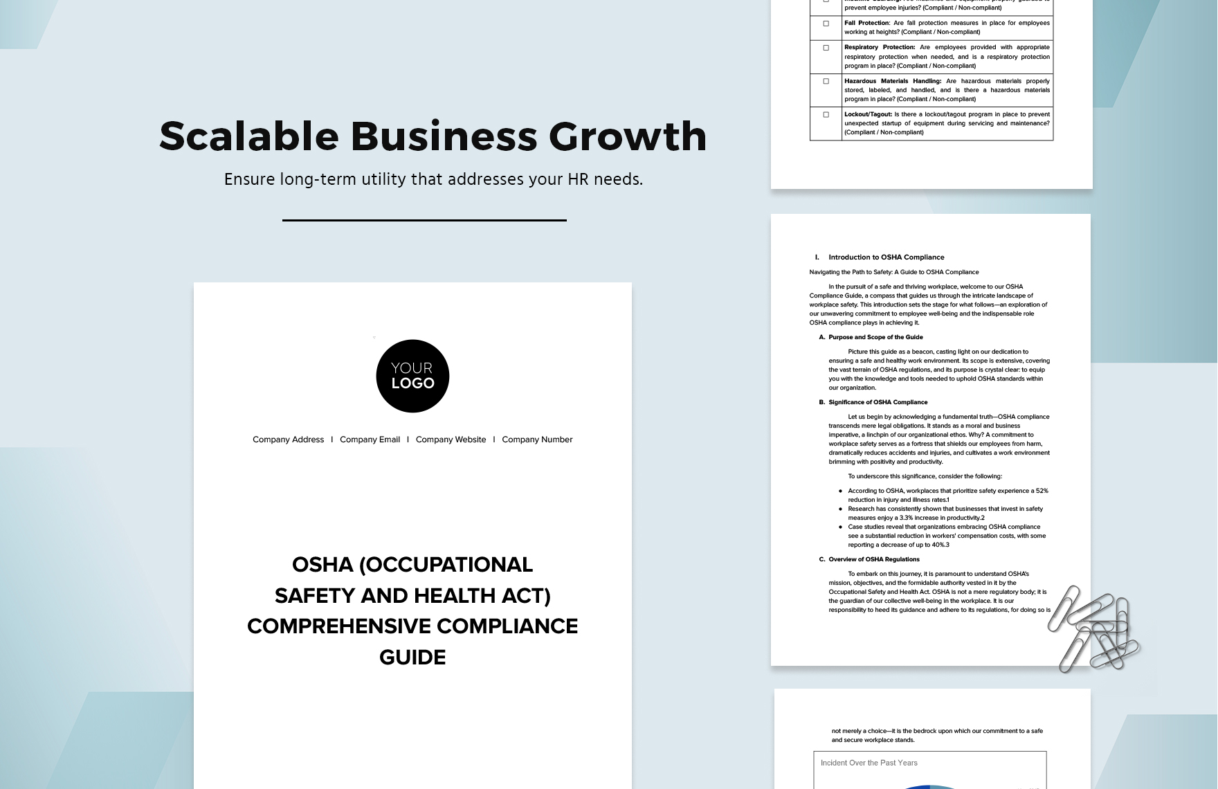 OSHA (Occupational Safety and Health Act) Comprehensive Compliance Guide HR Template