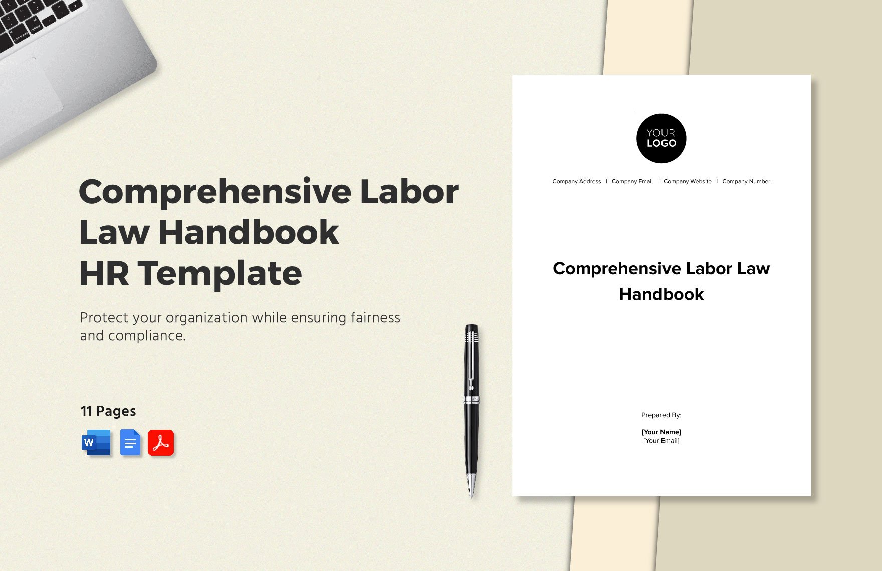 Comprehensive Labor Law Handbook HR Template