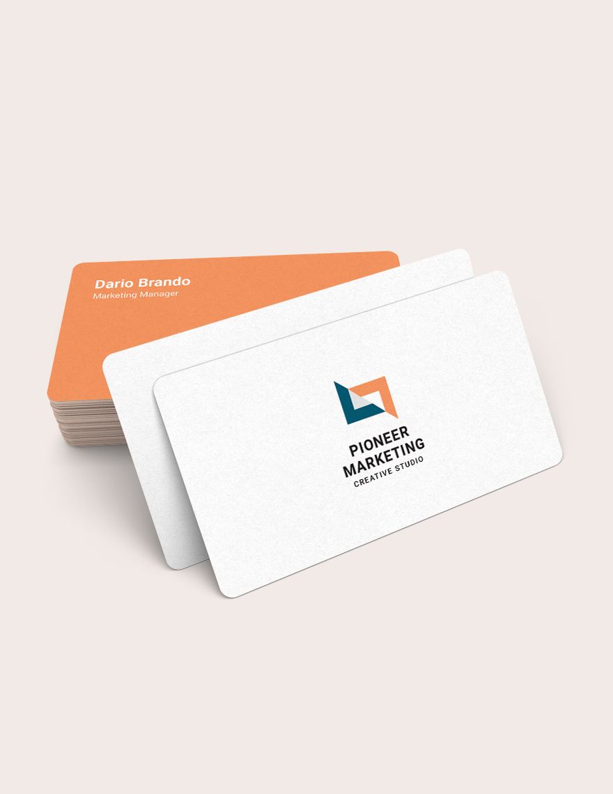 Marketing Agency Business Card Template