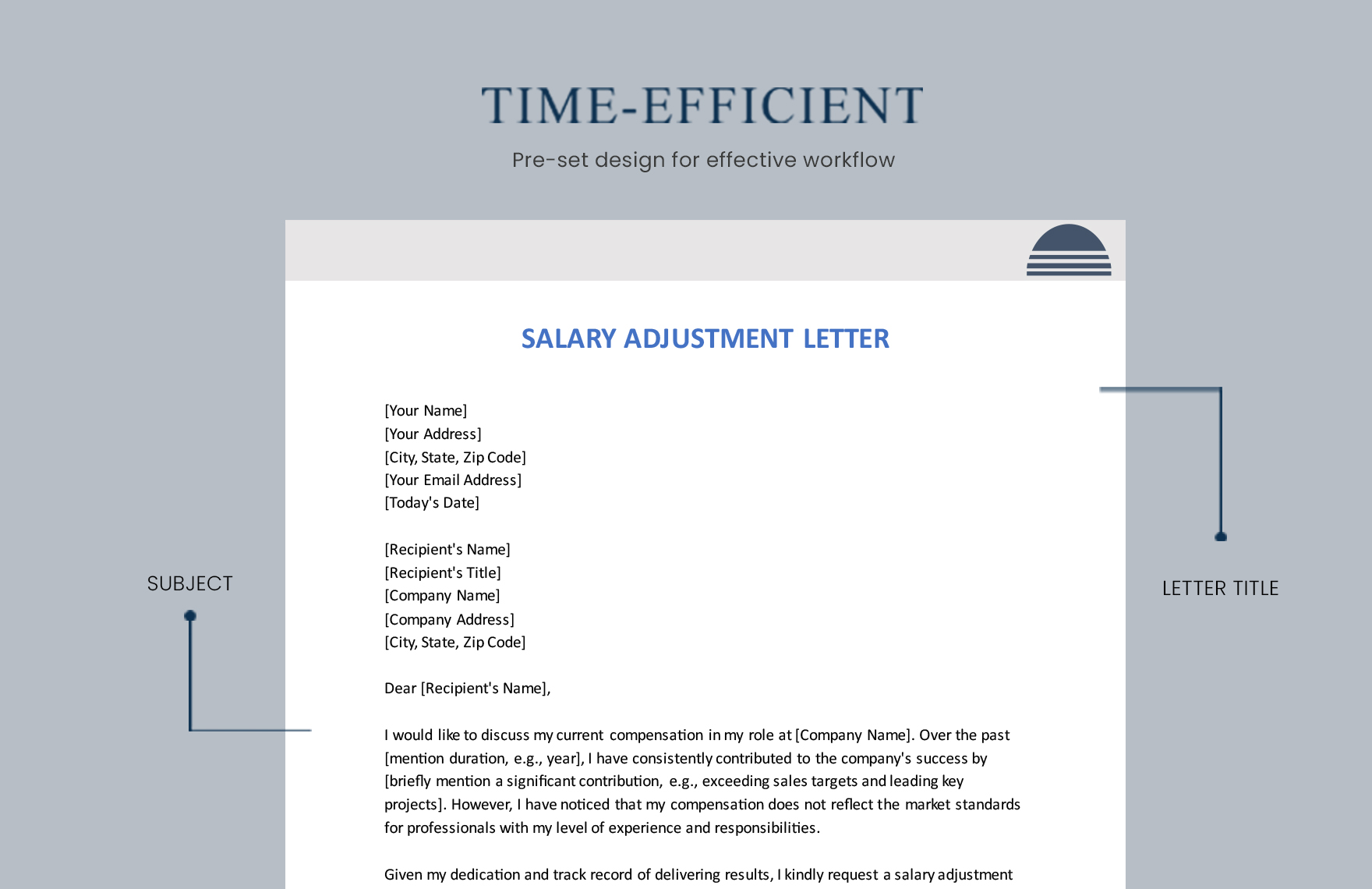 Salary Adjustment Letter
