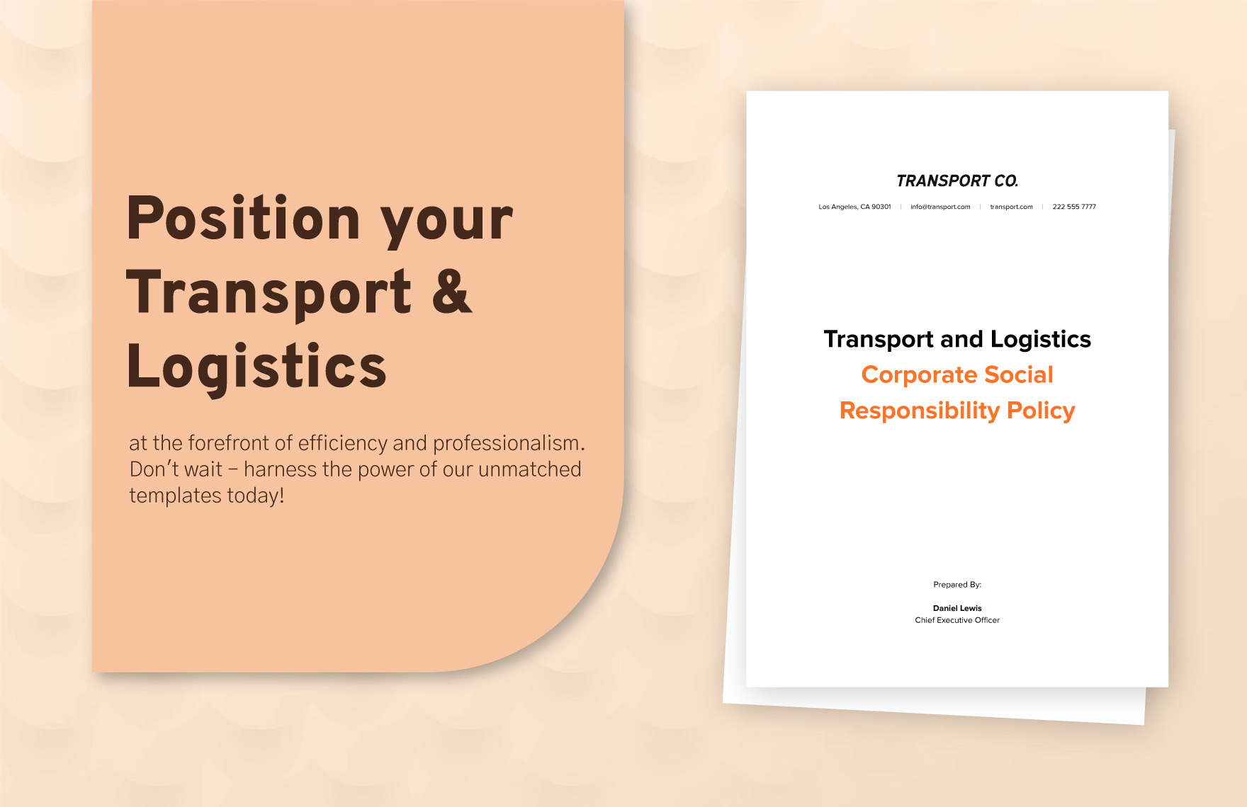 Transport and Logistics Corporate Social Responsibility Policy Template