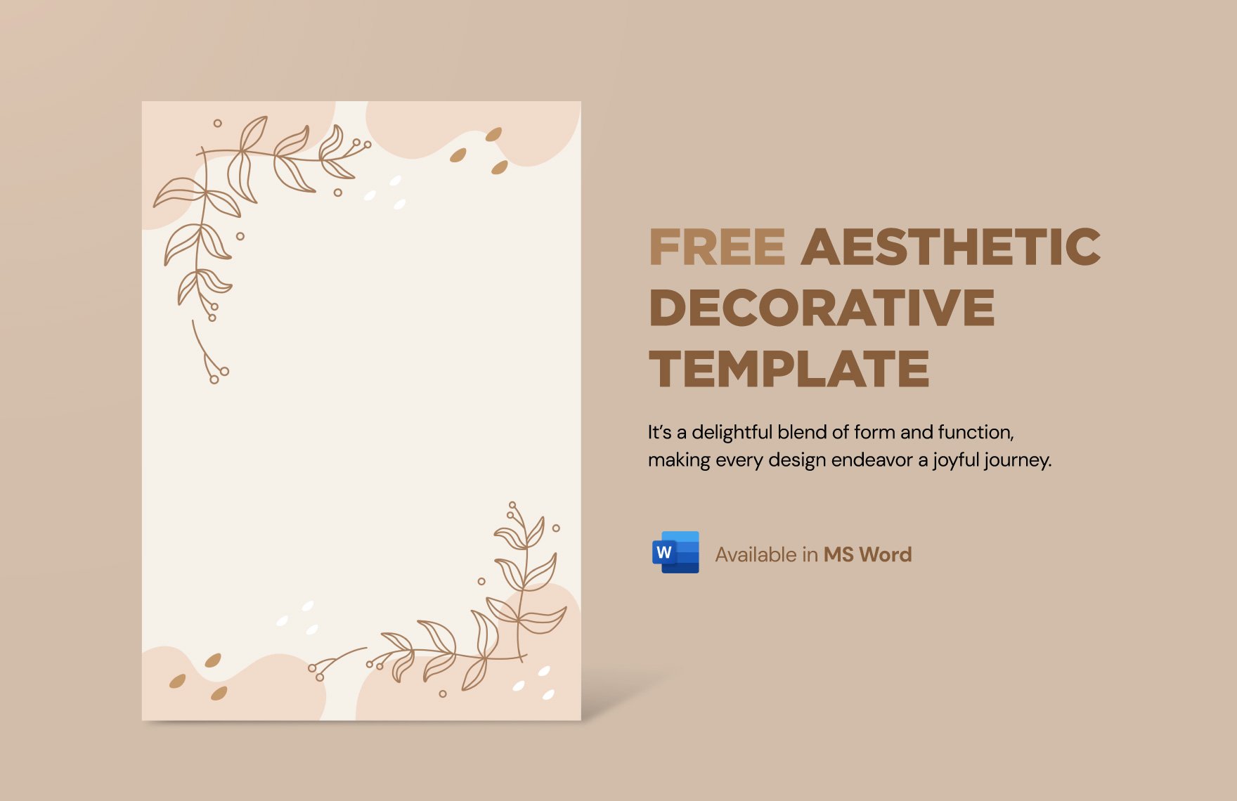 Decorative Page Border Template in Portable Documents, MS Word,  Illustrator, GDocsLink - Download