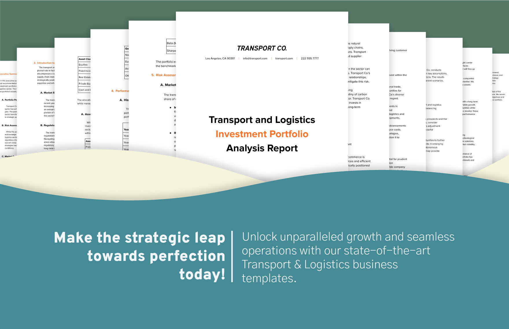 Transport and Logistics  Investment Portfolio  Analysis Report  Template