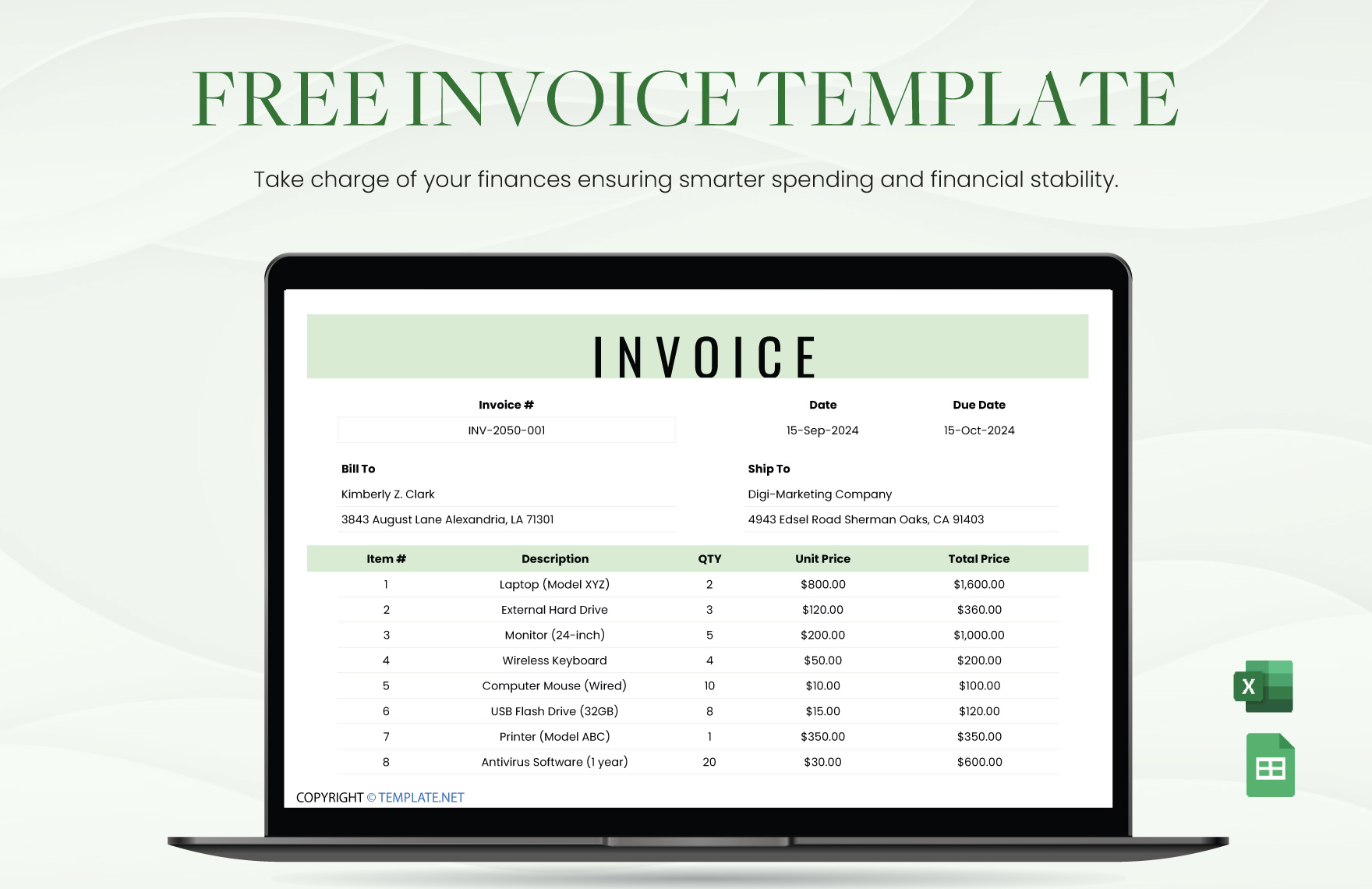 FREE Blank Invoice Template Download in Word Google Docs Excel PDF