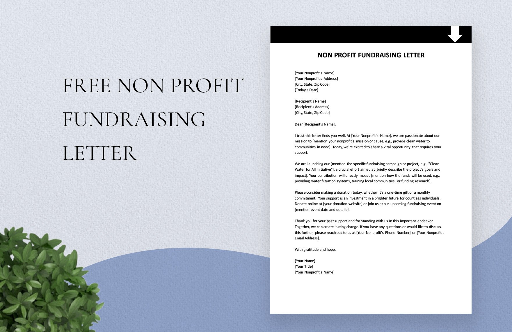 Free Nonprofit Fundraising Letter Download in Word, PDF
