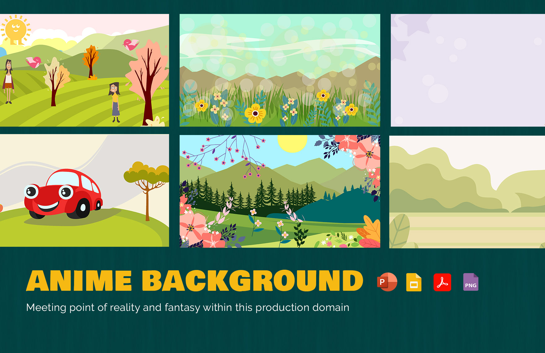 Free Anime Background Template