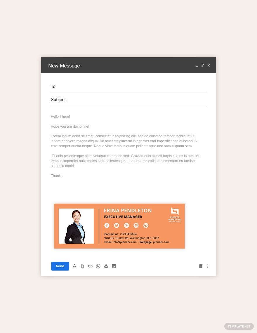 Marketing Agency Email Signature Template