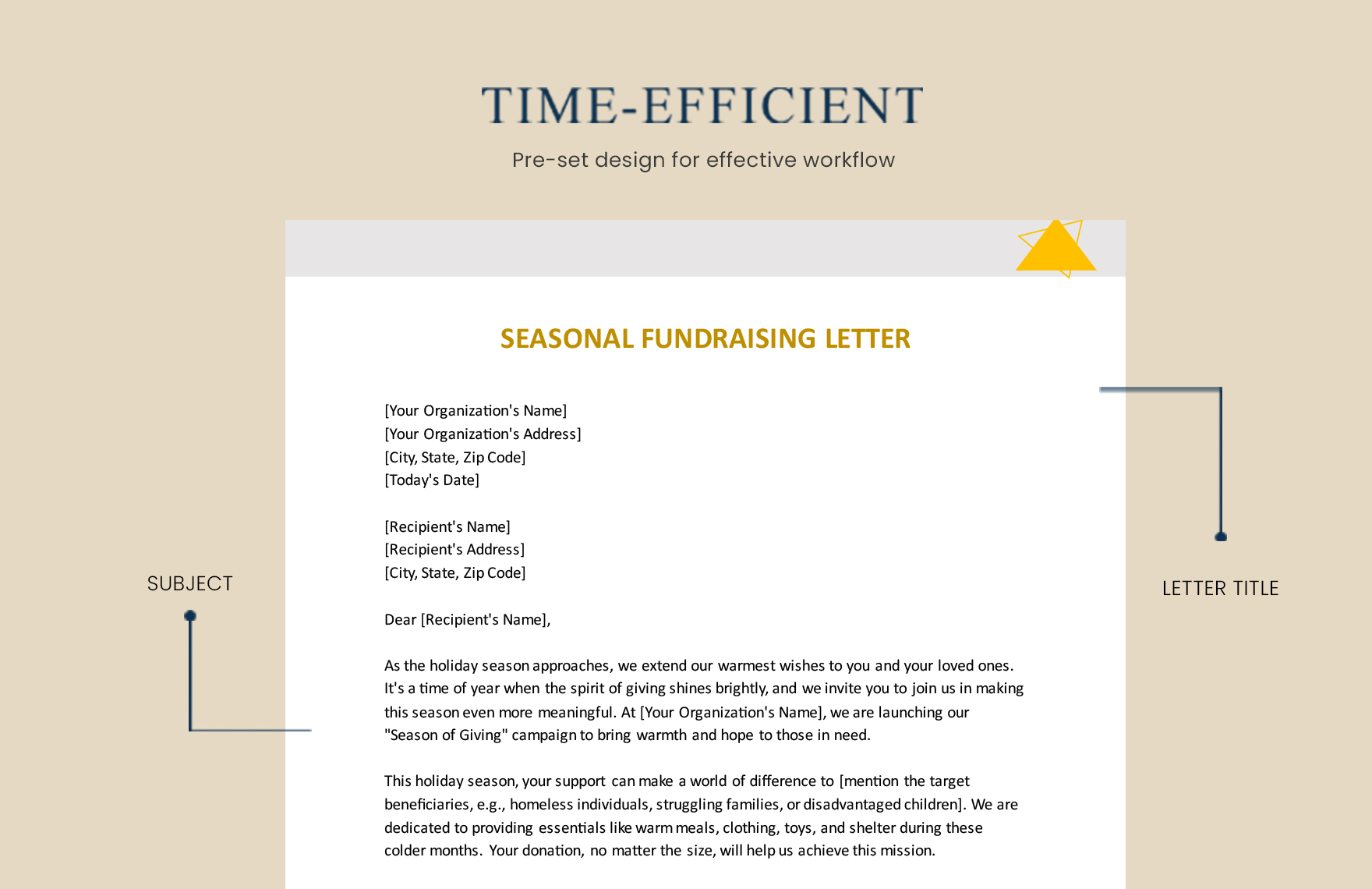 Seasonal Fundraising Letter