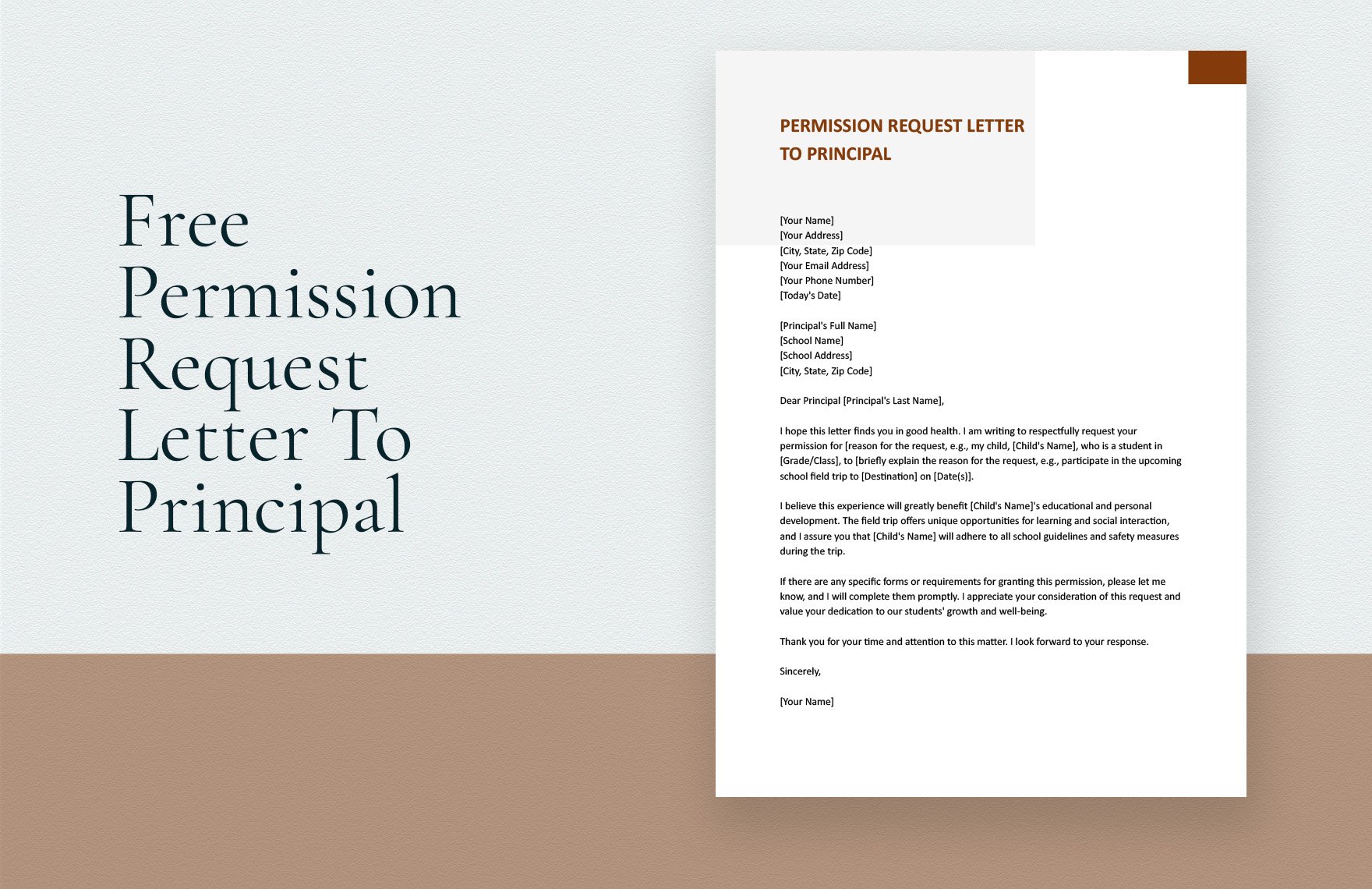 Permission Request Letter To Principal