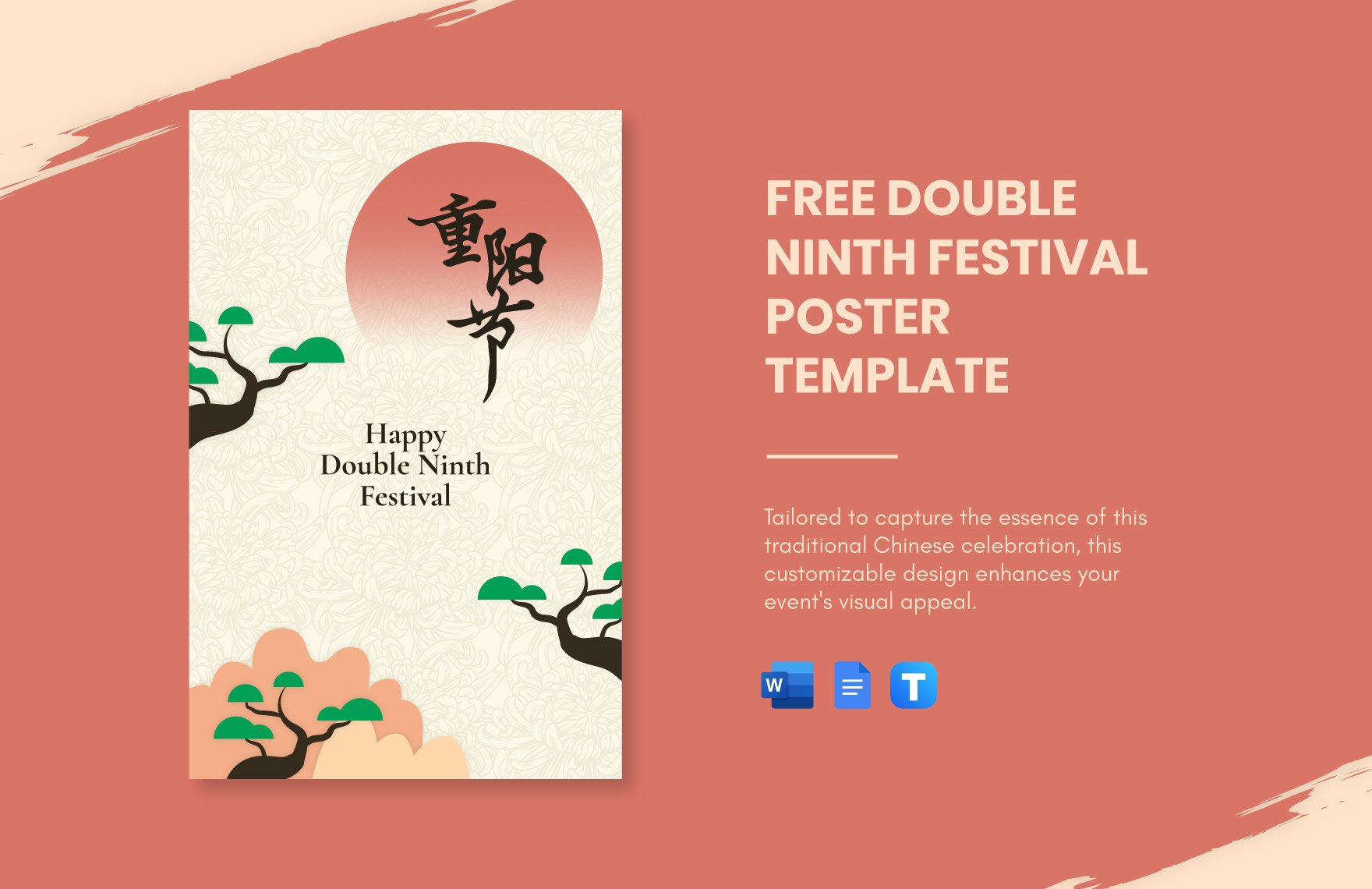 Double Ninth Festival Poster Template in Word, Google Docs