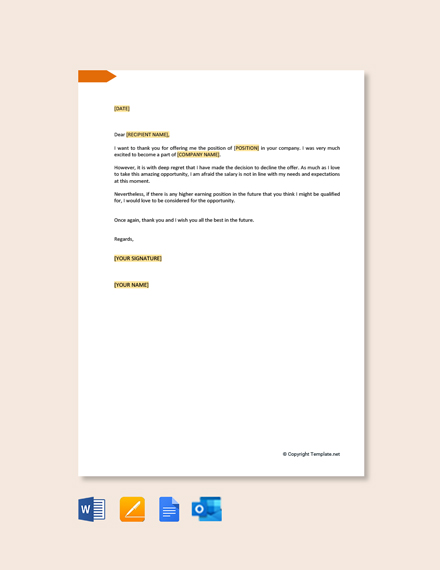 FREE Salary Request Letter Template - Word (DOC) | Google Docs | Apple ...