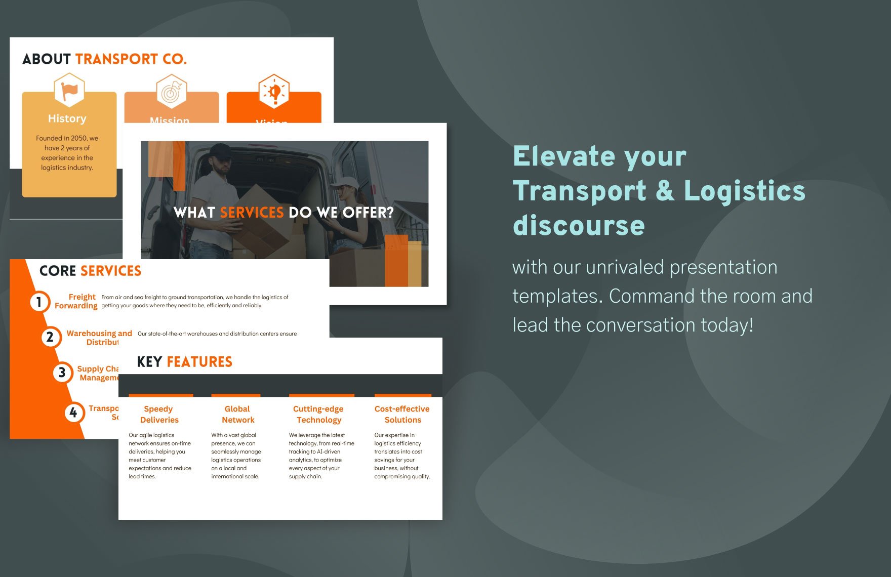 Transport and Logistics Services Presentation Template