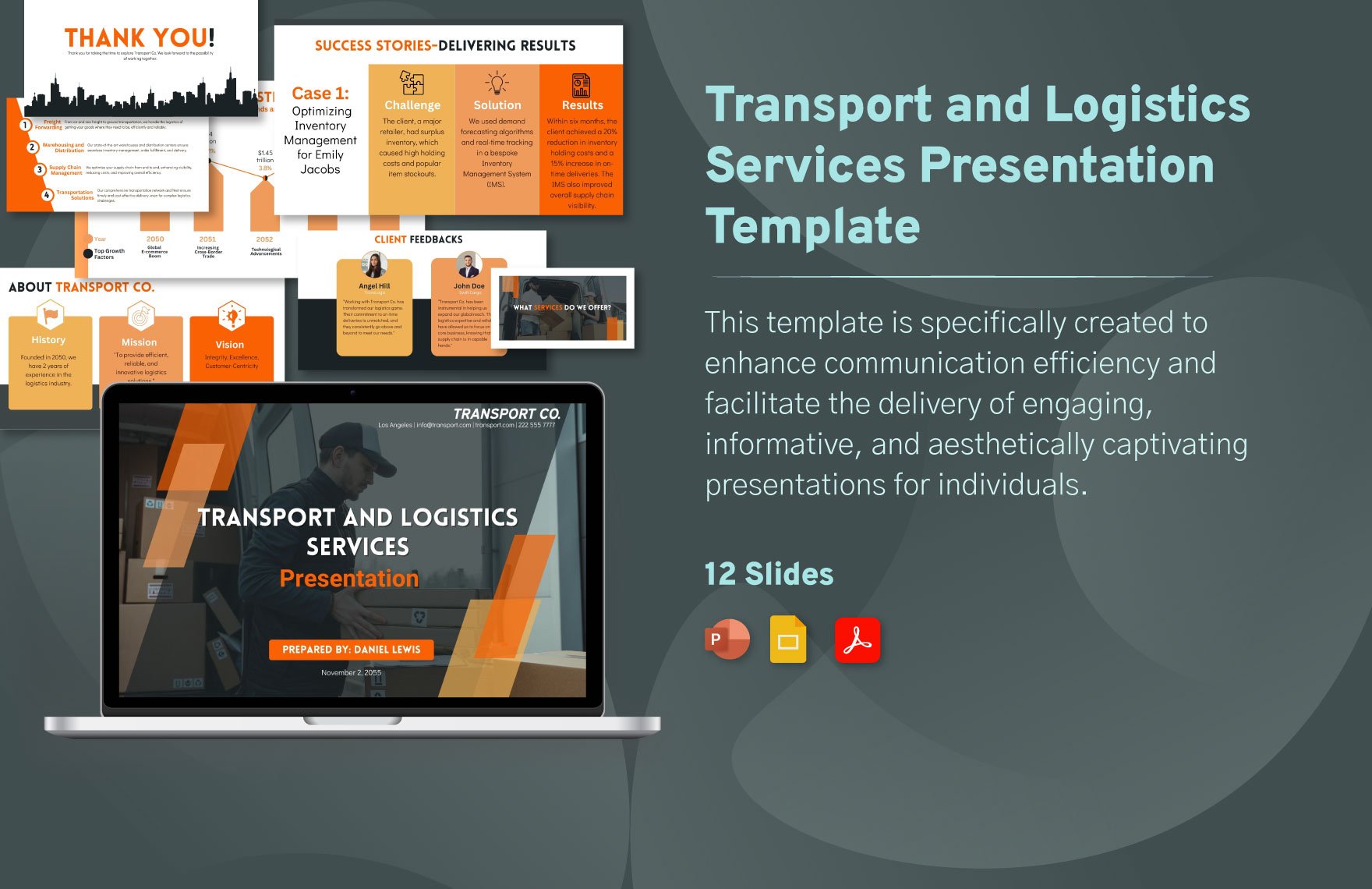 Transport and Logistics Services Presentation Template