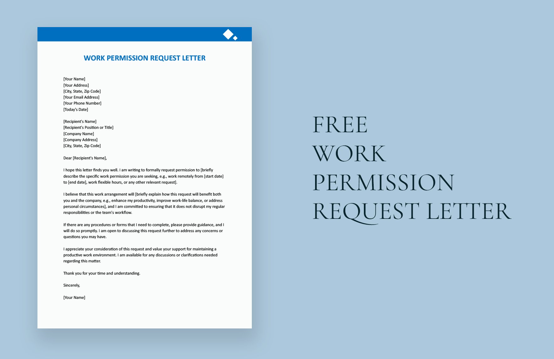 Work Permission Request Letter